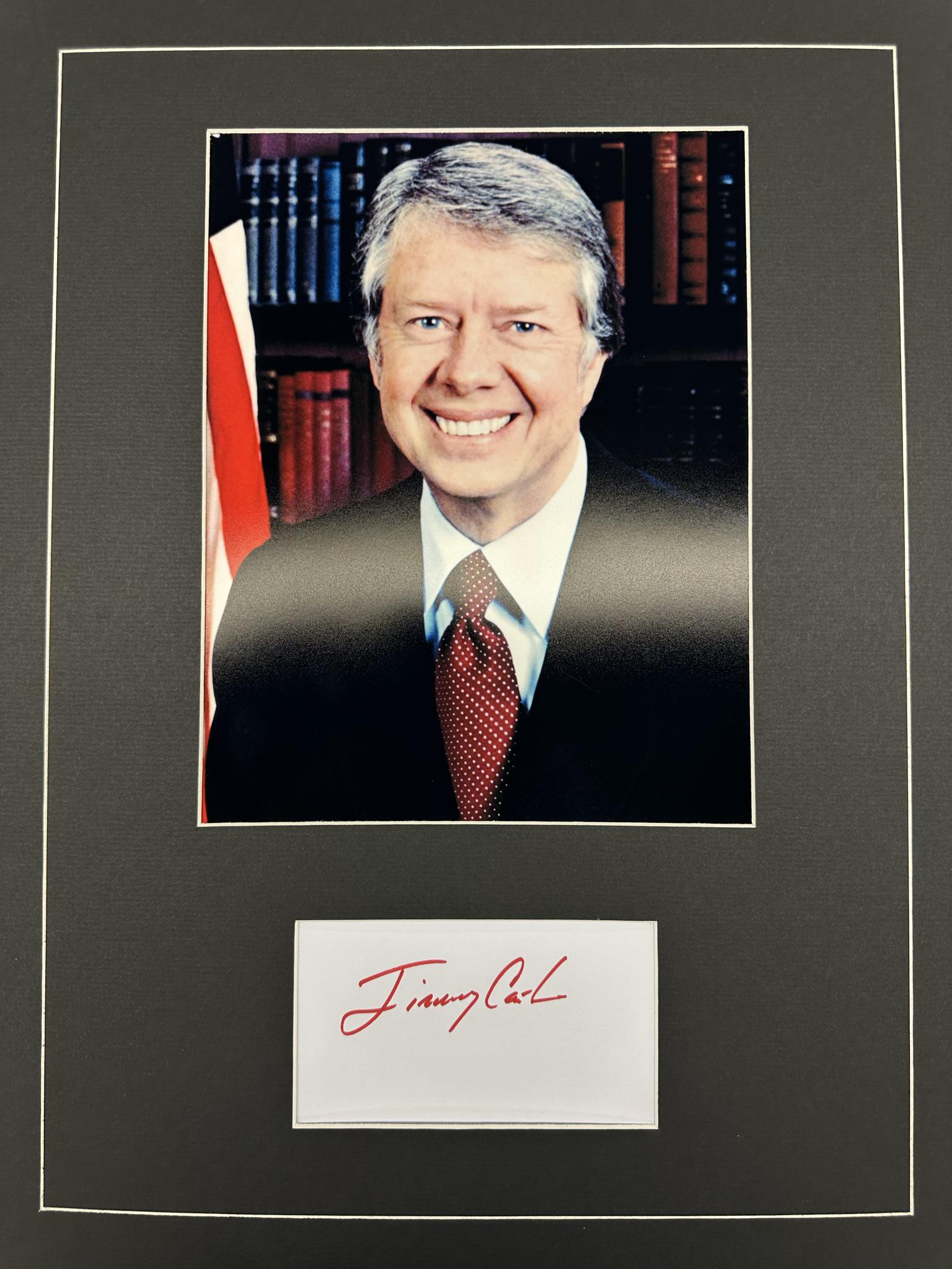 JImmy Carter Autographed Display (1 of 1)
