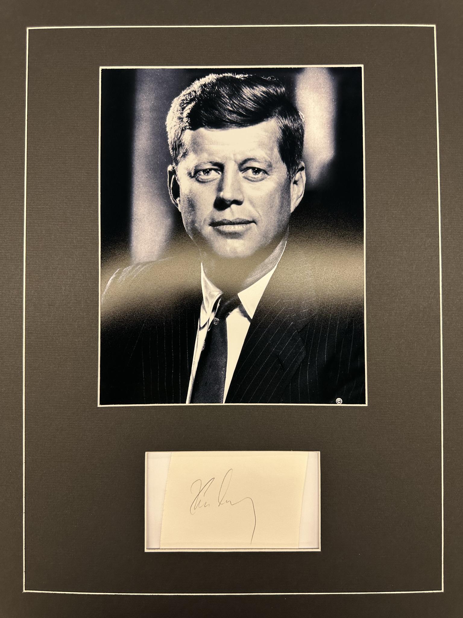 John F Kennedy Autographed Display (1 of 1)