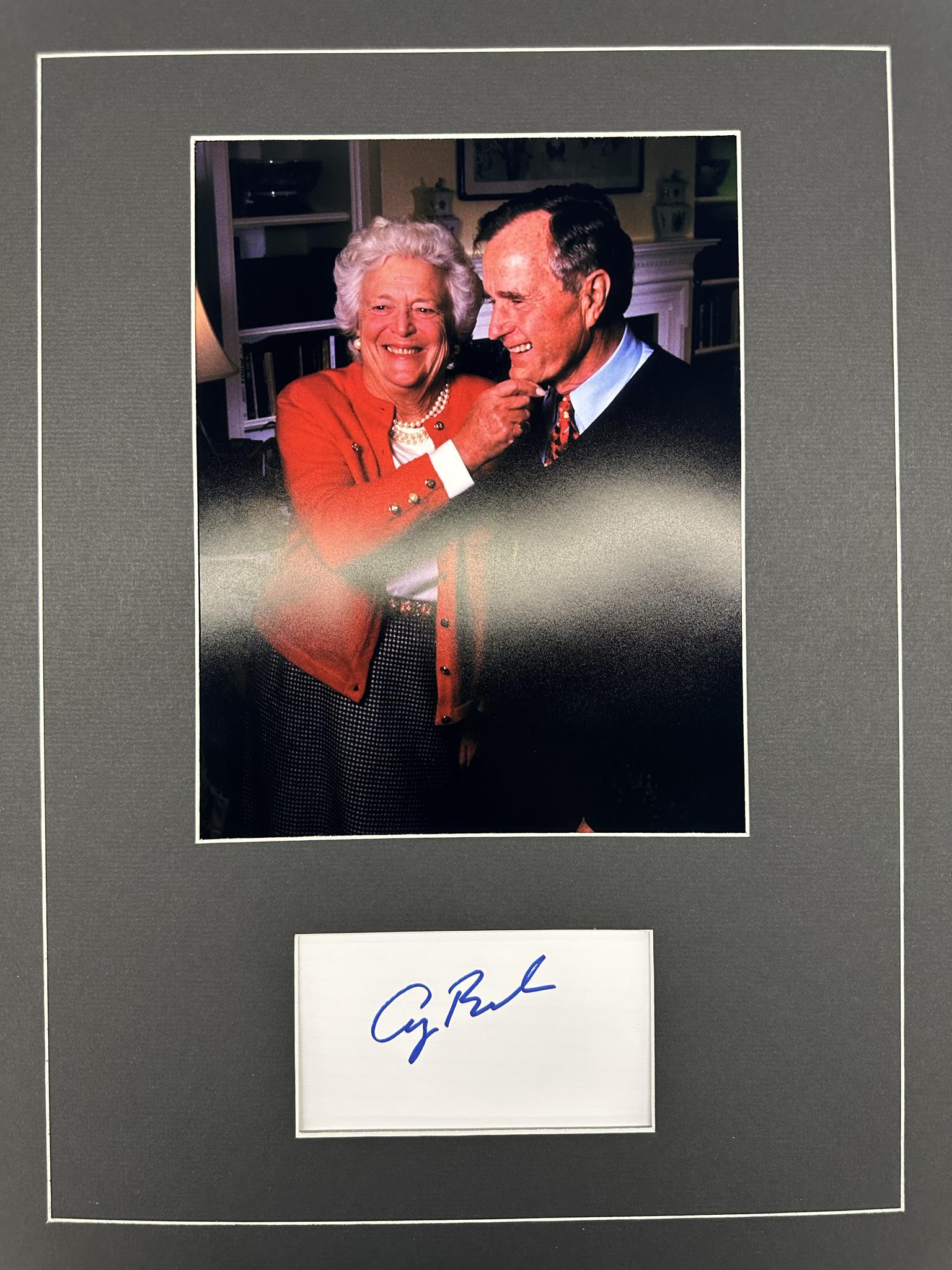 George H.W. Bush Autographed Display (1 of 1)