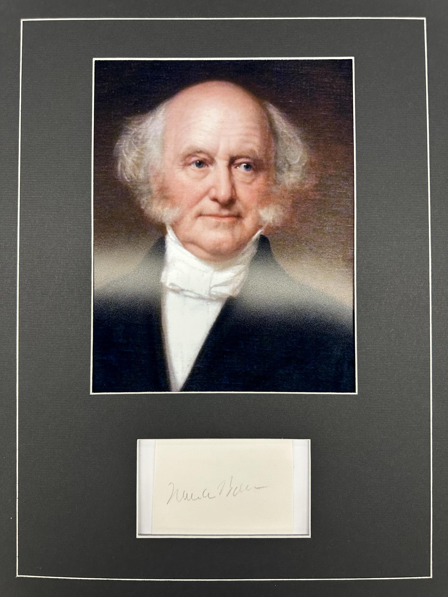 Martin Van Buren Autographed Display: Displays are not framed, and can be framed for a cost. Framed items will state they are framed in the name of the item. All signed items come with a COA. Ask any and all questions BEFORE bidding. Sign