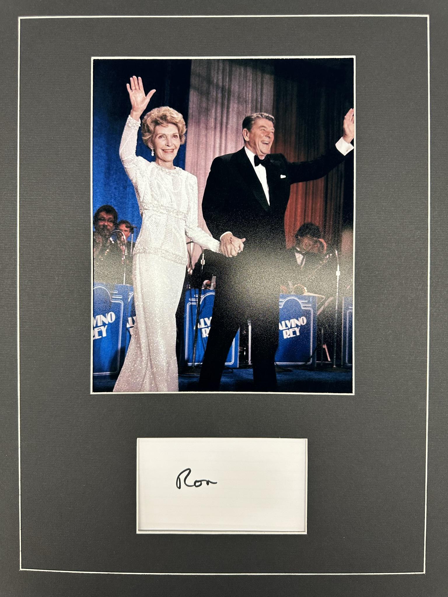 Ronald Reagan Autographed Display (1 of 1)