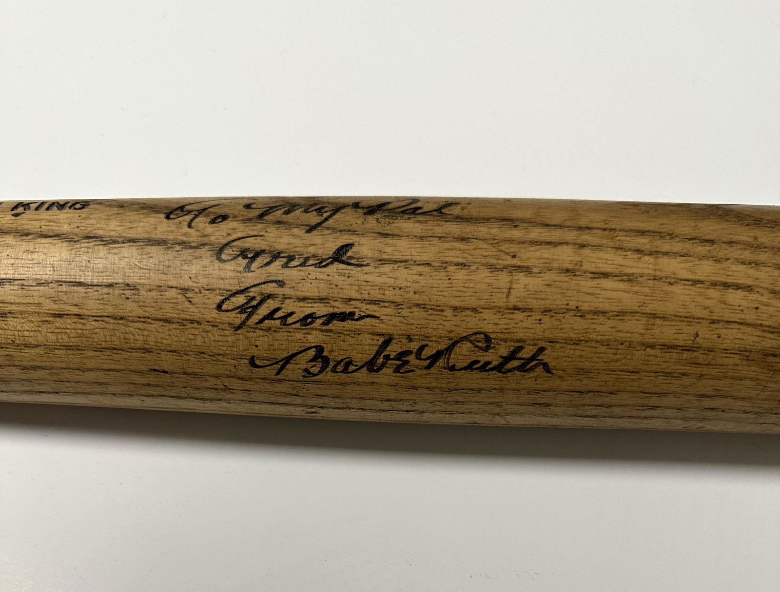 Babe Ruth Autographed Bat (1 of 2)