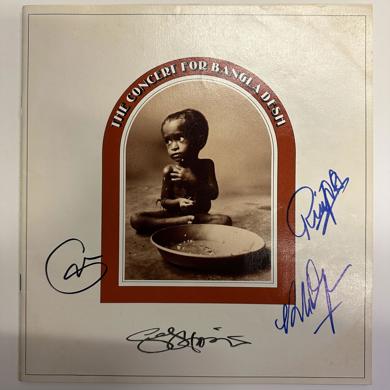 George Harrison , Bob Dylan , Eric Clapton , Ringo Starr Autographed Booklet (1 of 1)