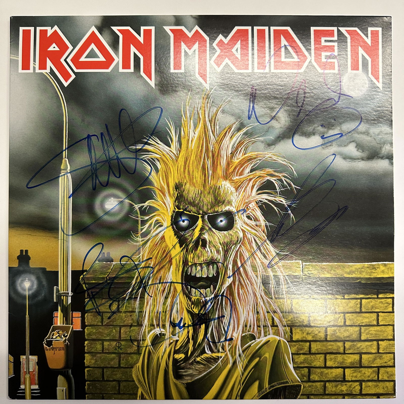 Iron Maiden Autographed Album Nico , Steve , Adrian , Dave , Bruce (1 of 1)