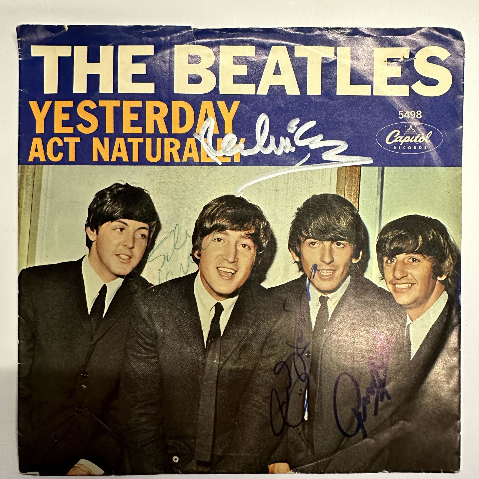 Beatles Autographed Album Signed By John , Paul , George , And Ringo (1 of 1)