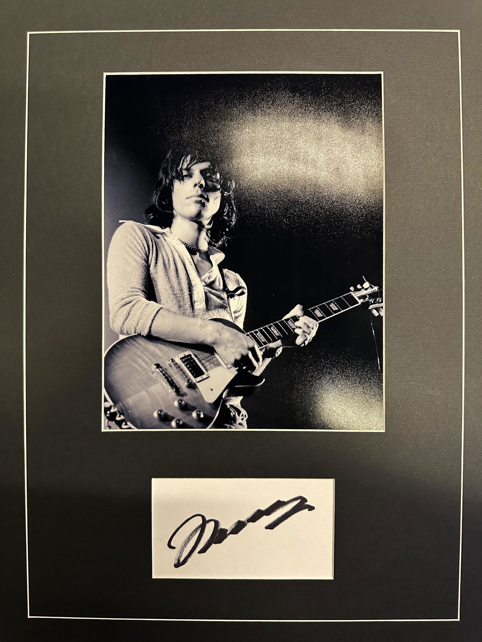 Jeff Beck Autograph Display (1 of 1)