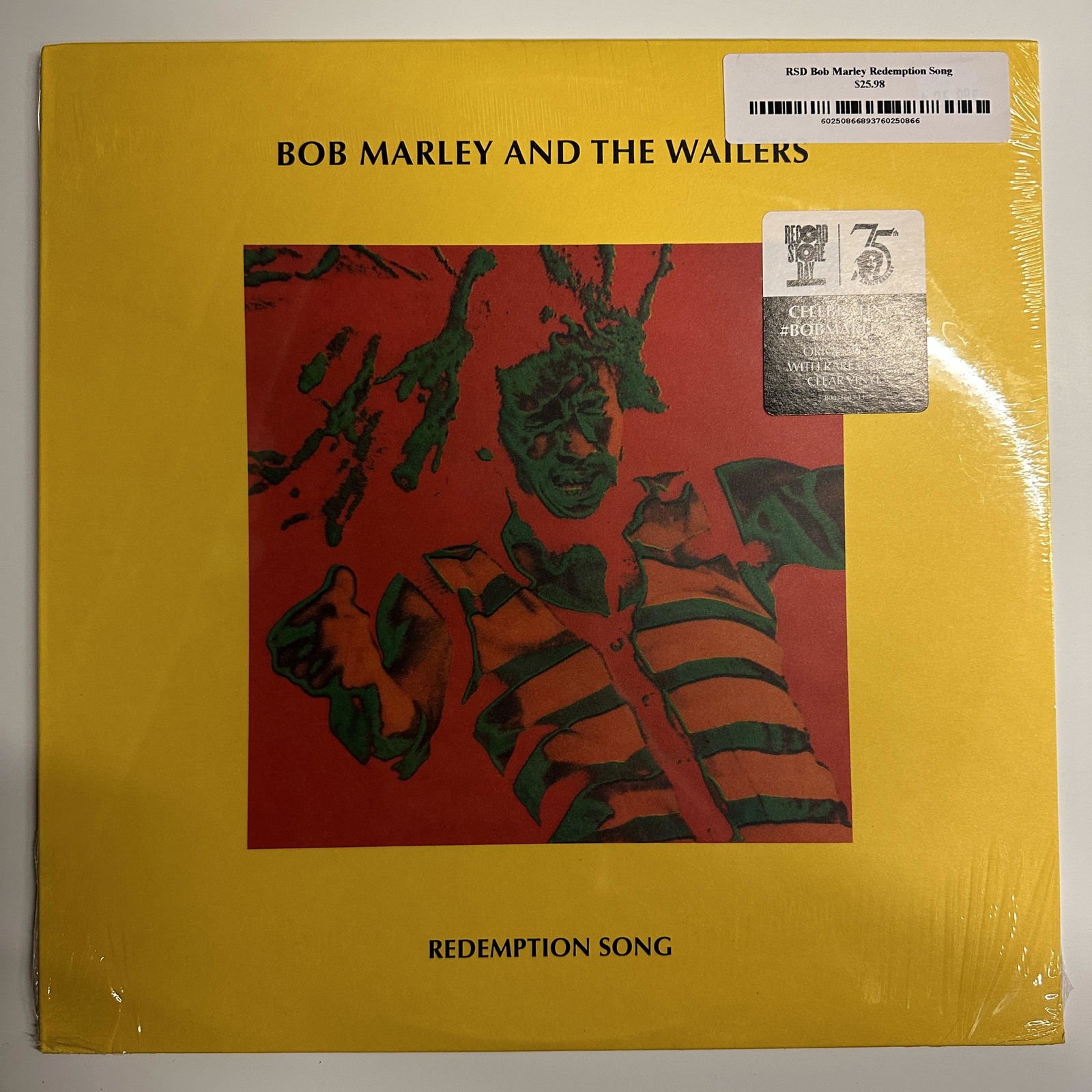 Bob Marley - Redemption Song RSD Single New Vinyl Record (1 of 1)