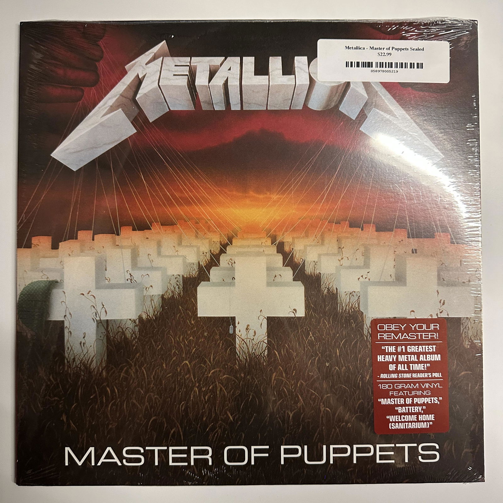 Metallica - Master Of Puppets New Vinyl Record (1 of 1)