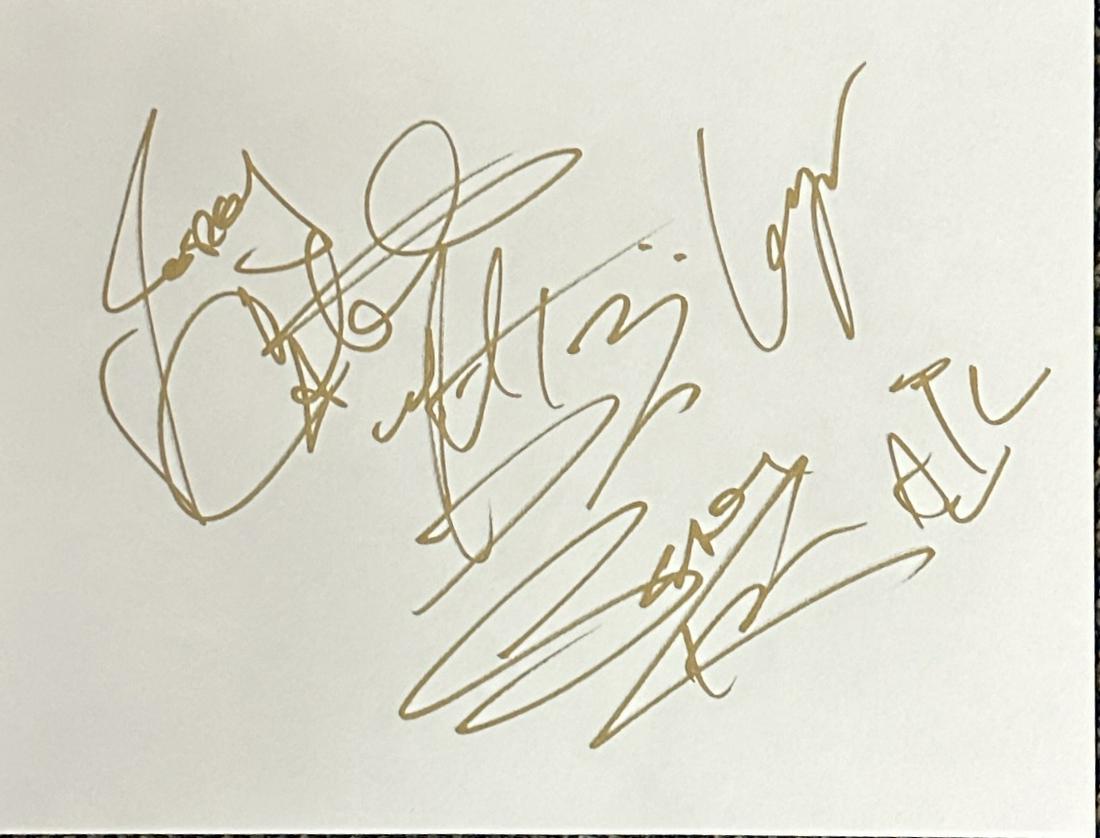 Alice in Chains Autographed Page LAYNE (1 of 1)
