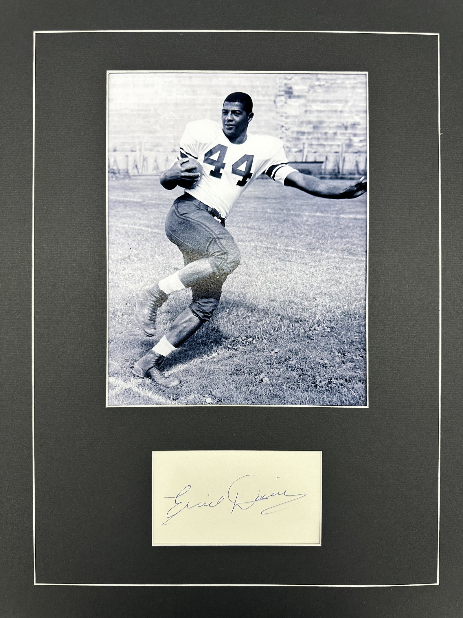 Ernie Davis Autographed Display (1 of 1)