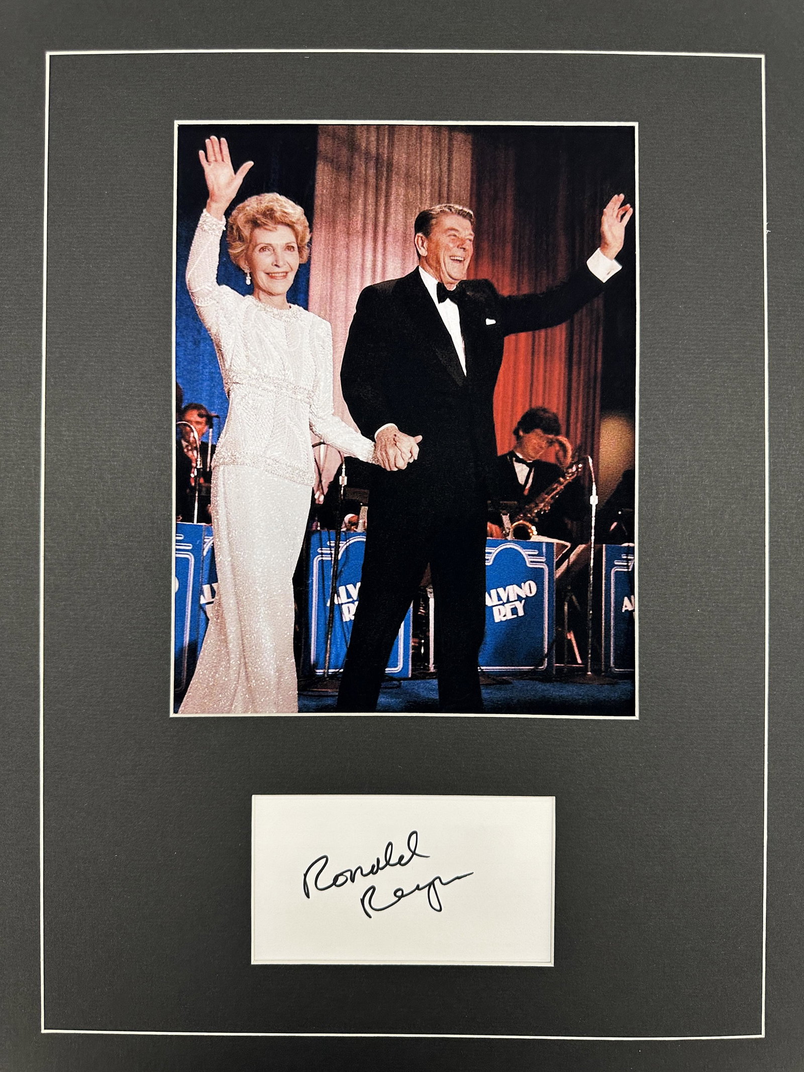 Ronald Reagan Autographed Display (1 of 1)