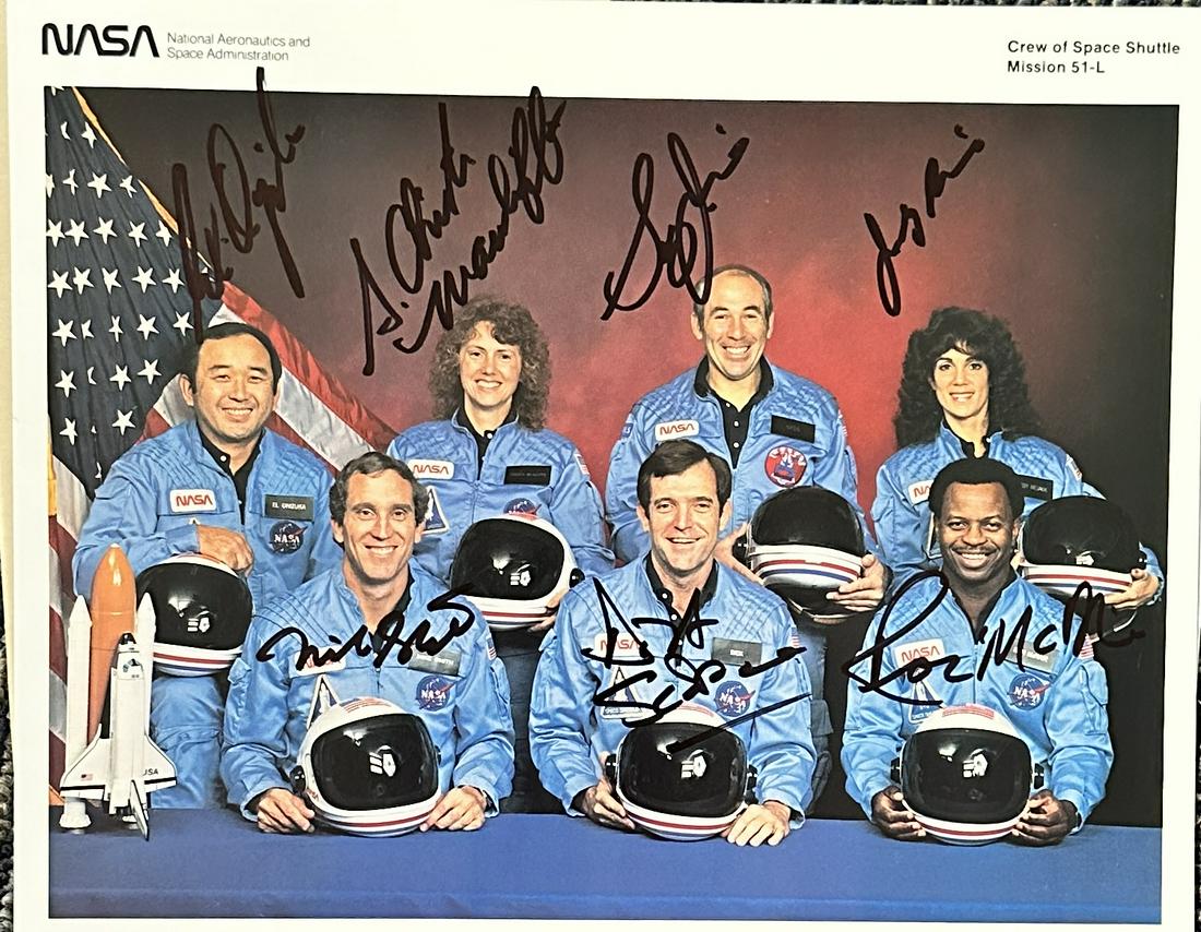 Challenger Autographed NASA Photo All 7! (1 of 1)