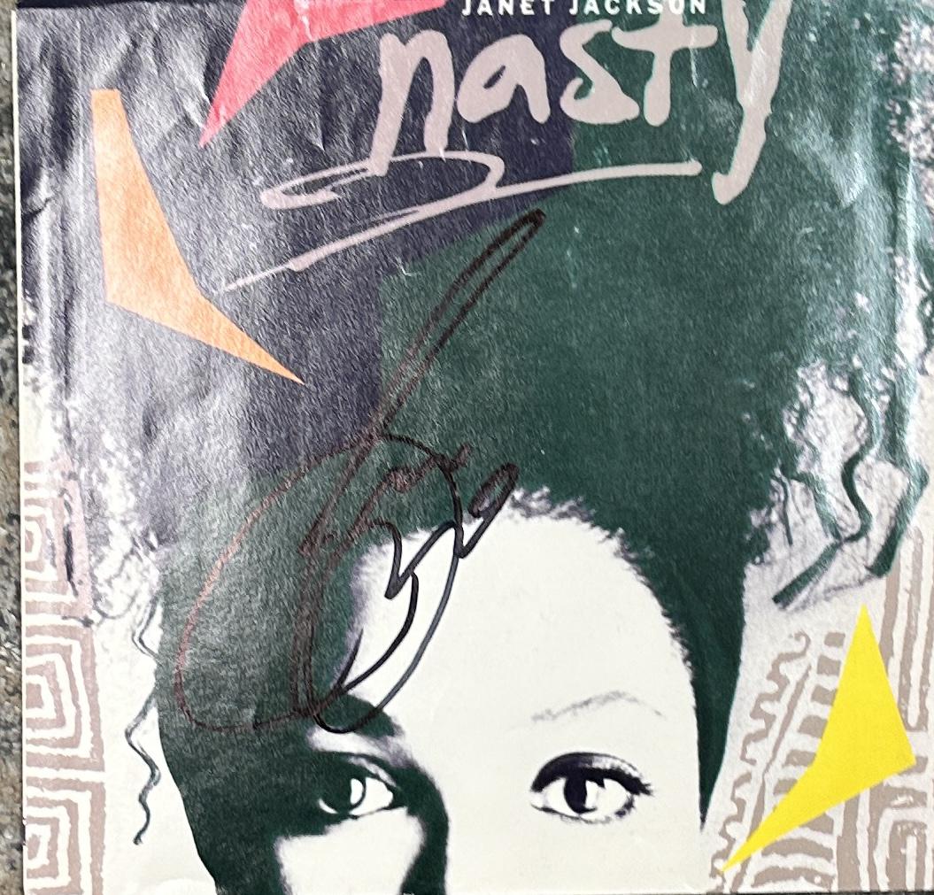 JANET JACKSON Autographed 7" Record (1 of 1)