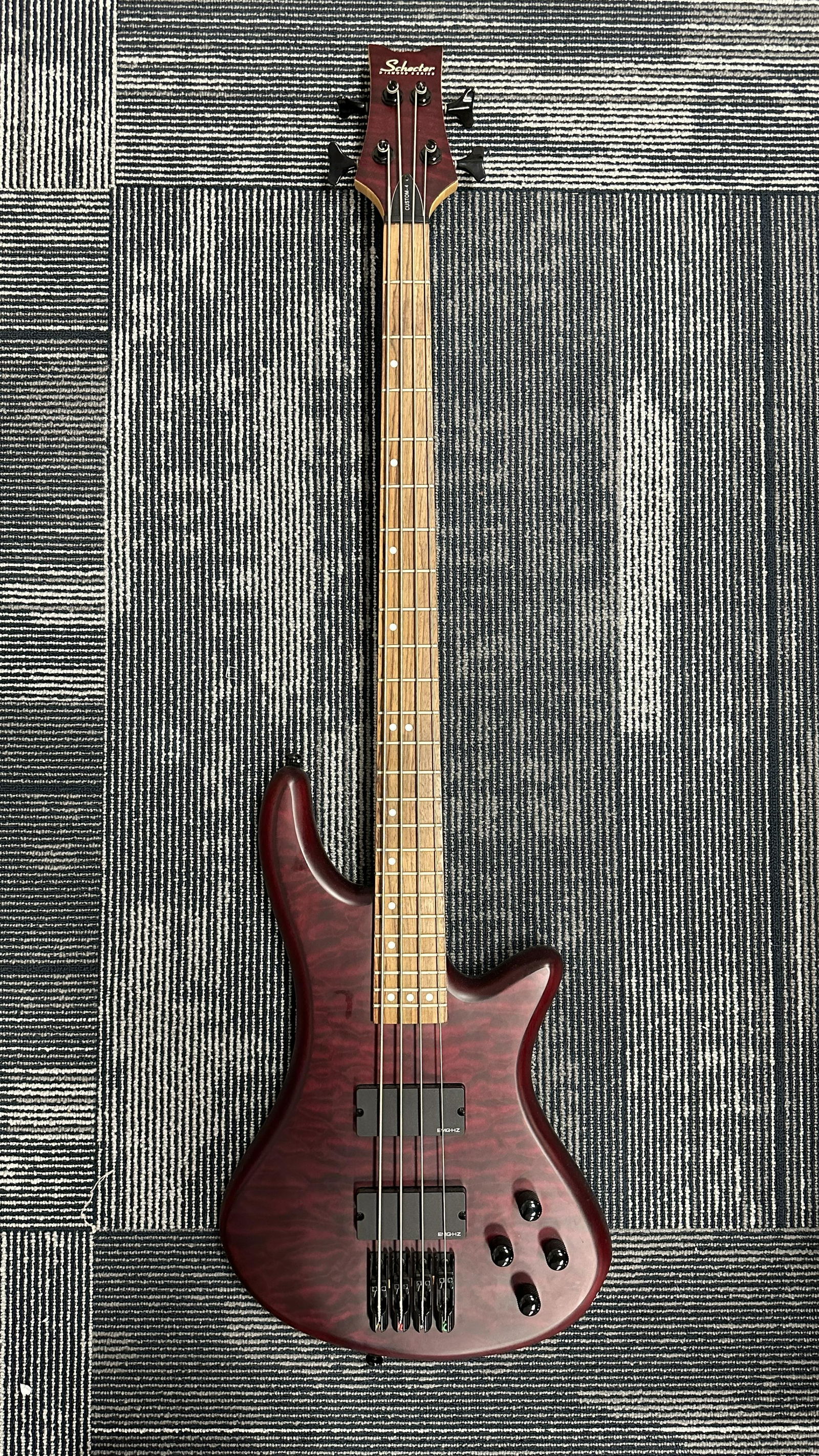 Schecter Used Bass Guitar No Case Custom 4 (1 of 1)