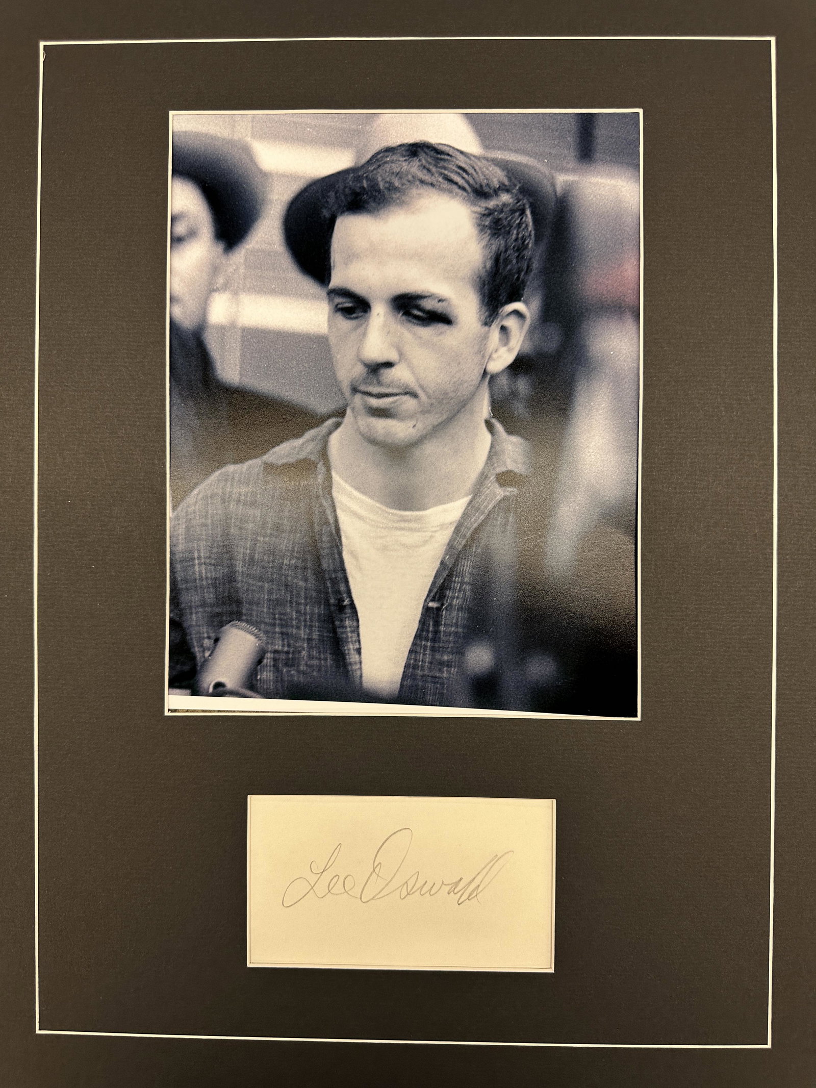 Lee Harvey Oswald Autographed Display (1 of 1)