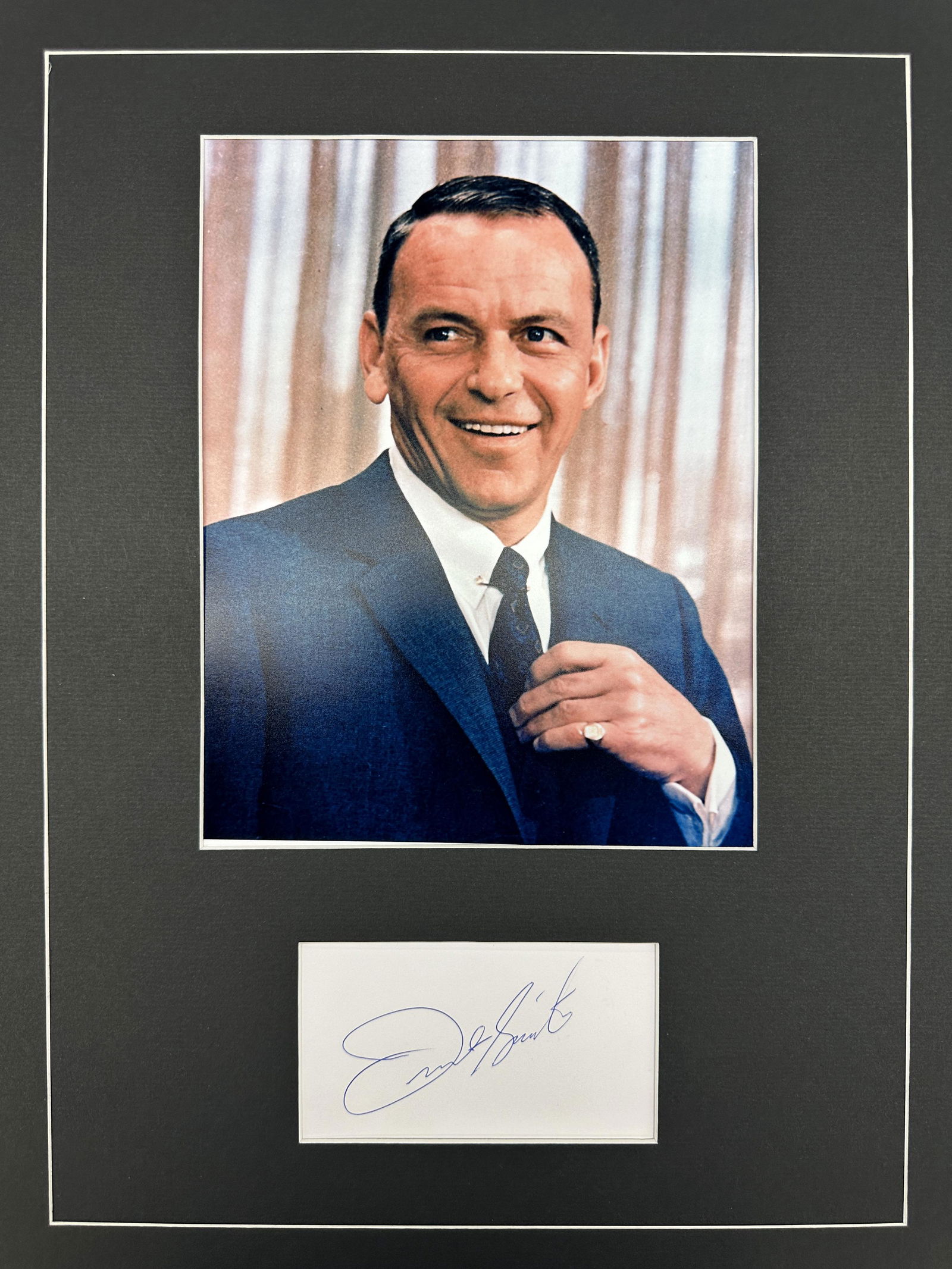 Frank Sinatra Autographed Display (1 of 1)