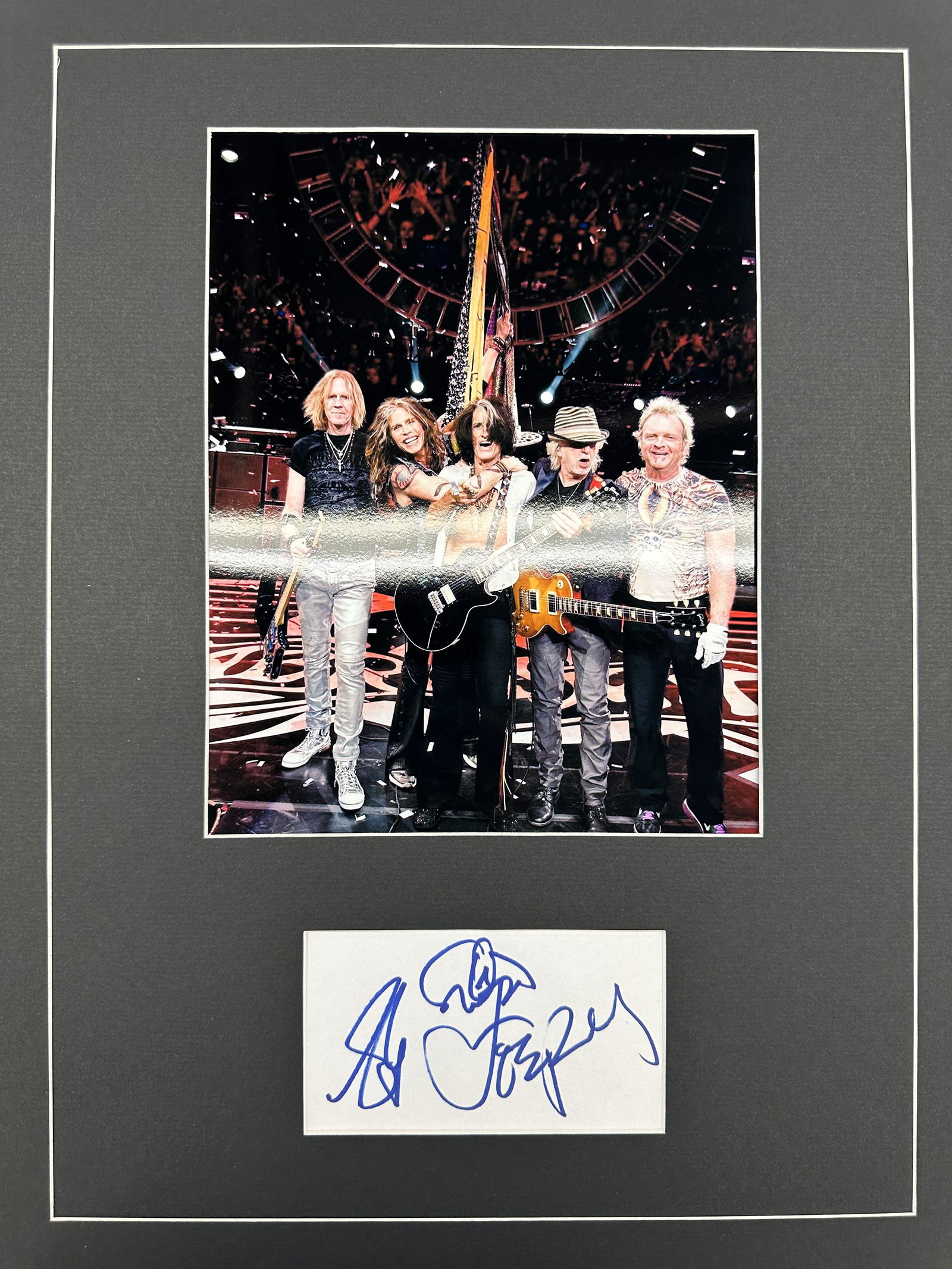 Steven Tyler And Joe Perry Autographed Display (1 of 1)