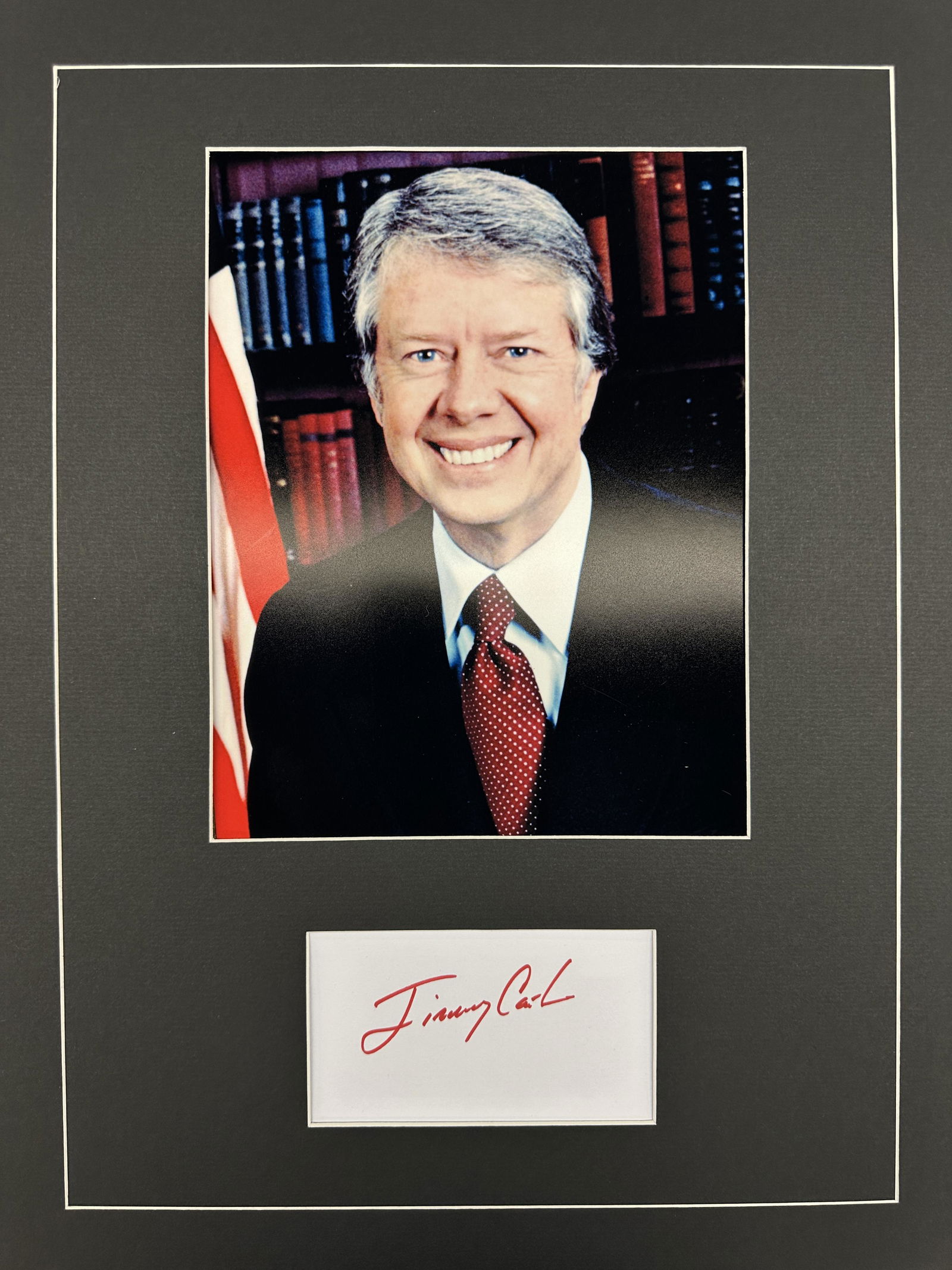 Jimmy Carter Autographed Display (1 of 1)