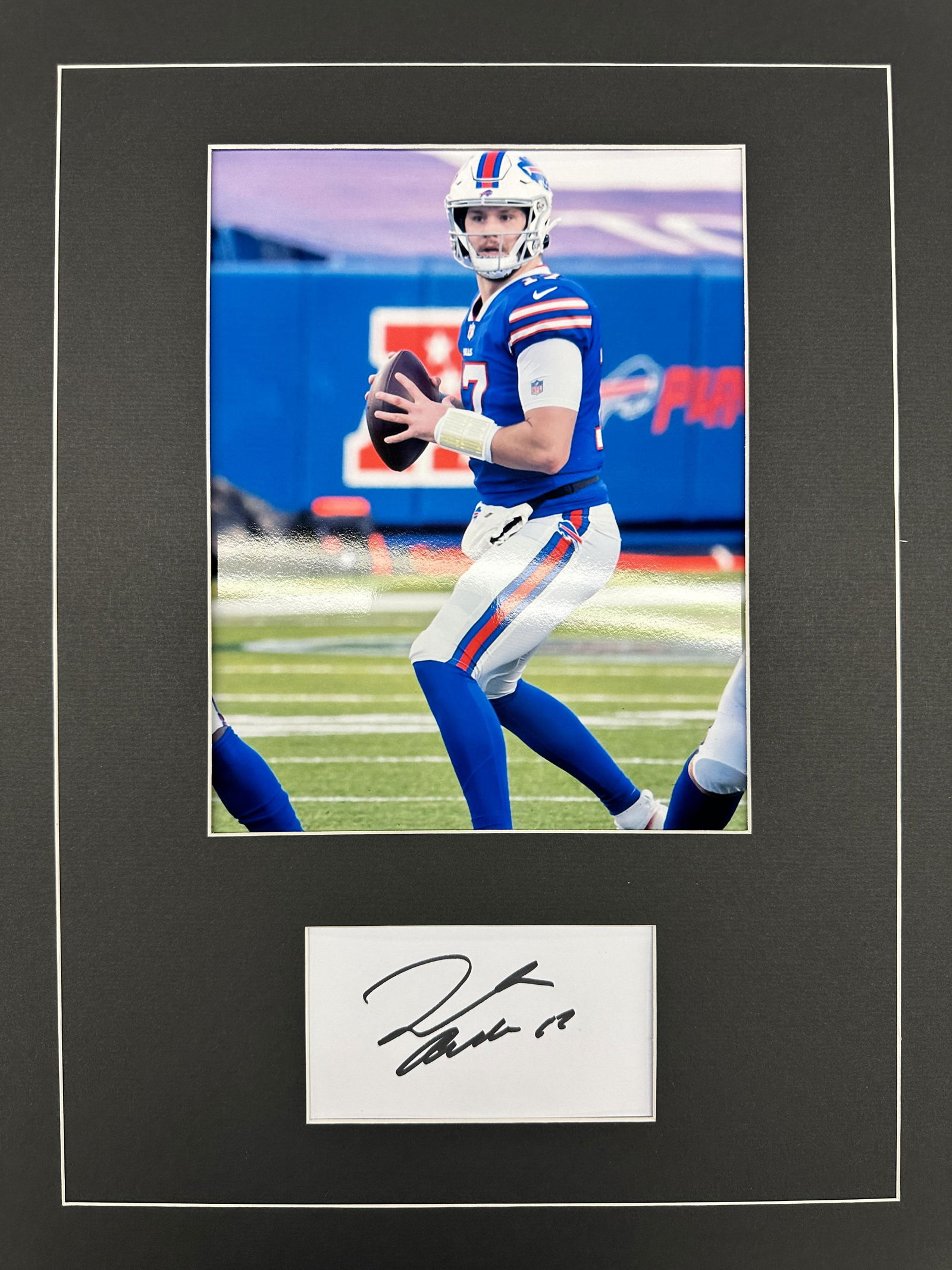 Josh Allen Autographed Display (1 of 1)