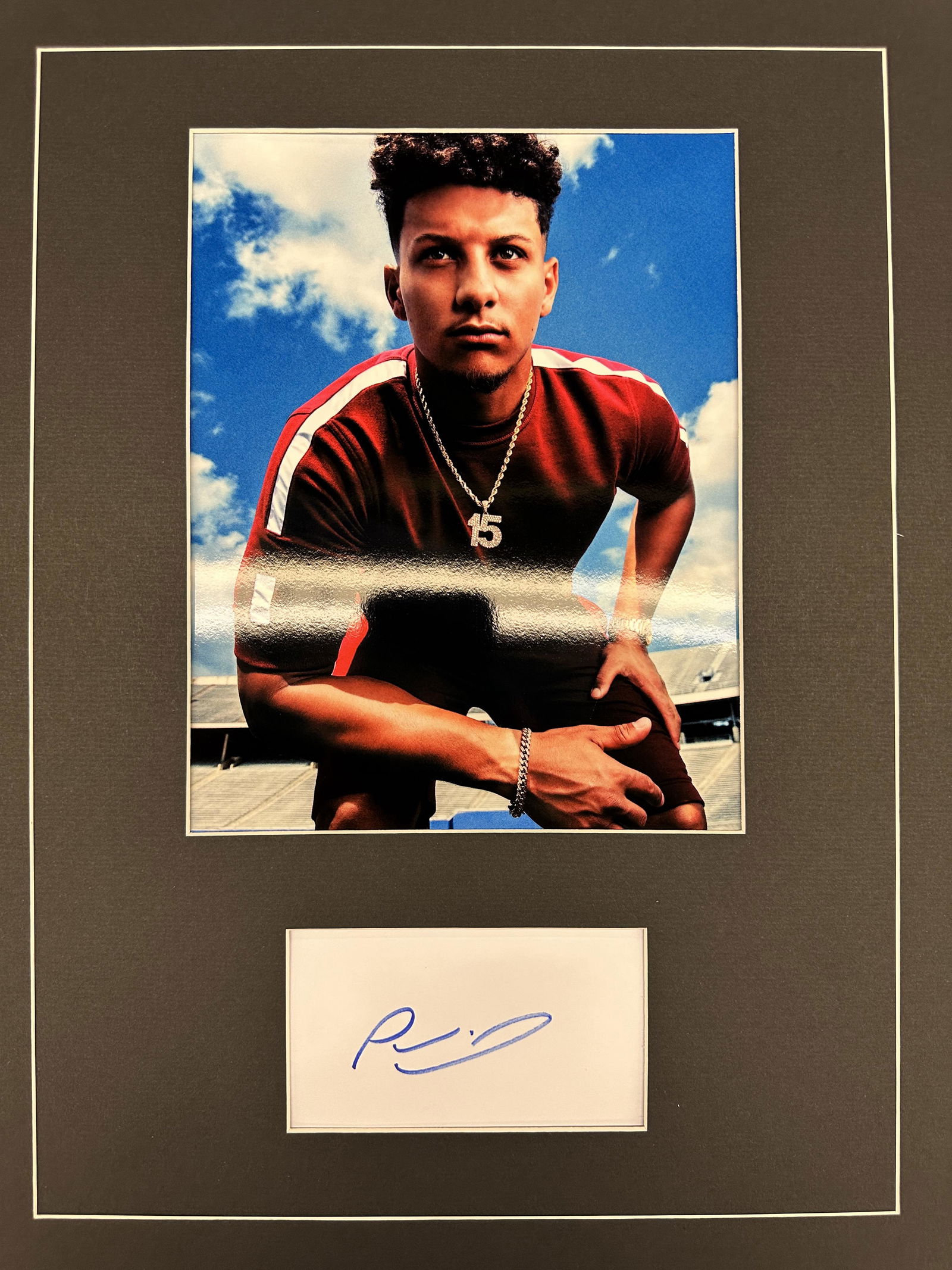 Patrick Mahomes Autographed Display (1 of 1)