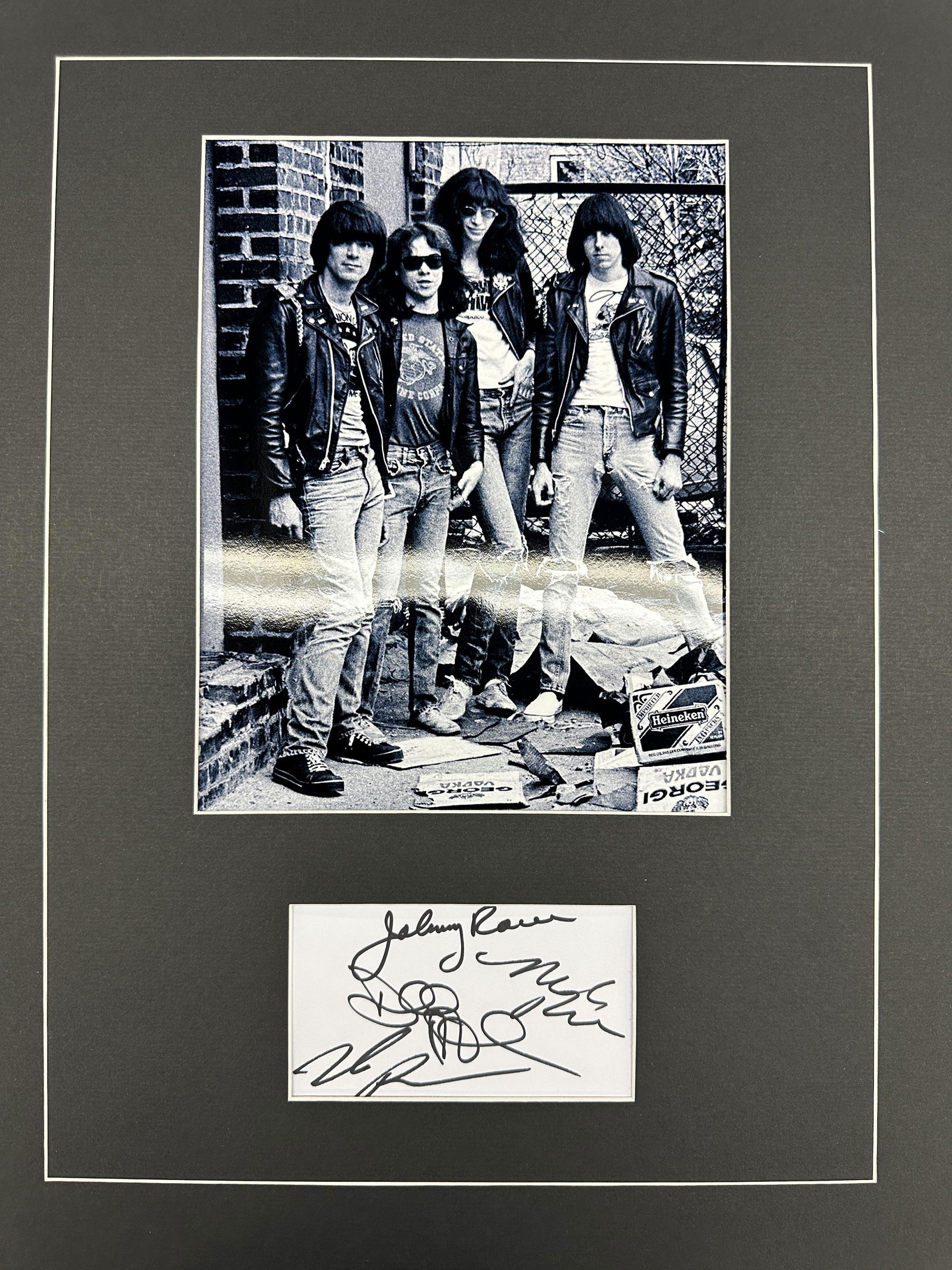 The Ramones Autographed Display (1 of 1)