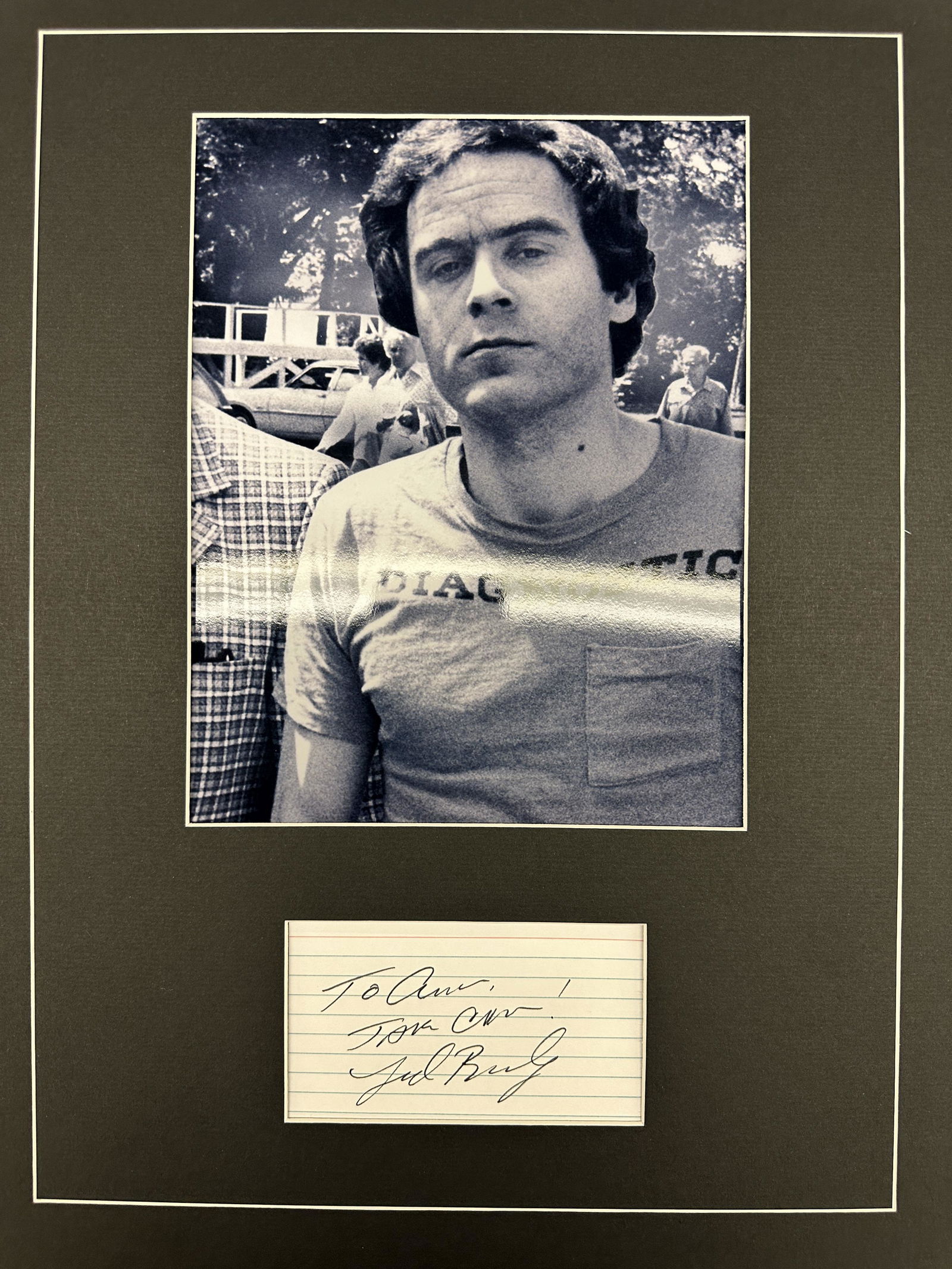 Ted Bundy Autographed Display (1 of 1)