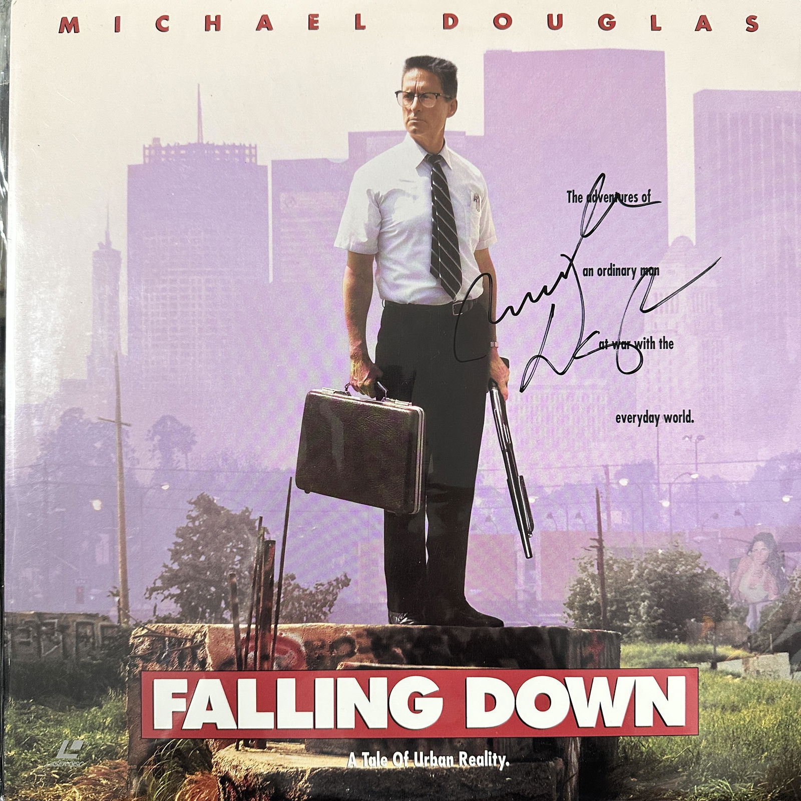 Michael Douglas Autographed Laserdisc (1 of 1)