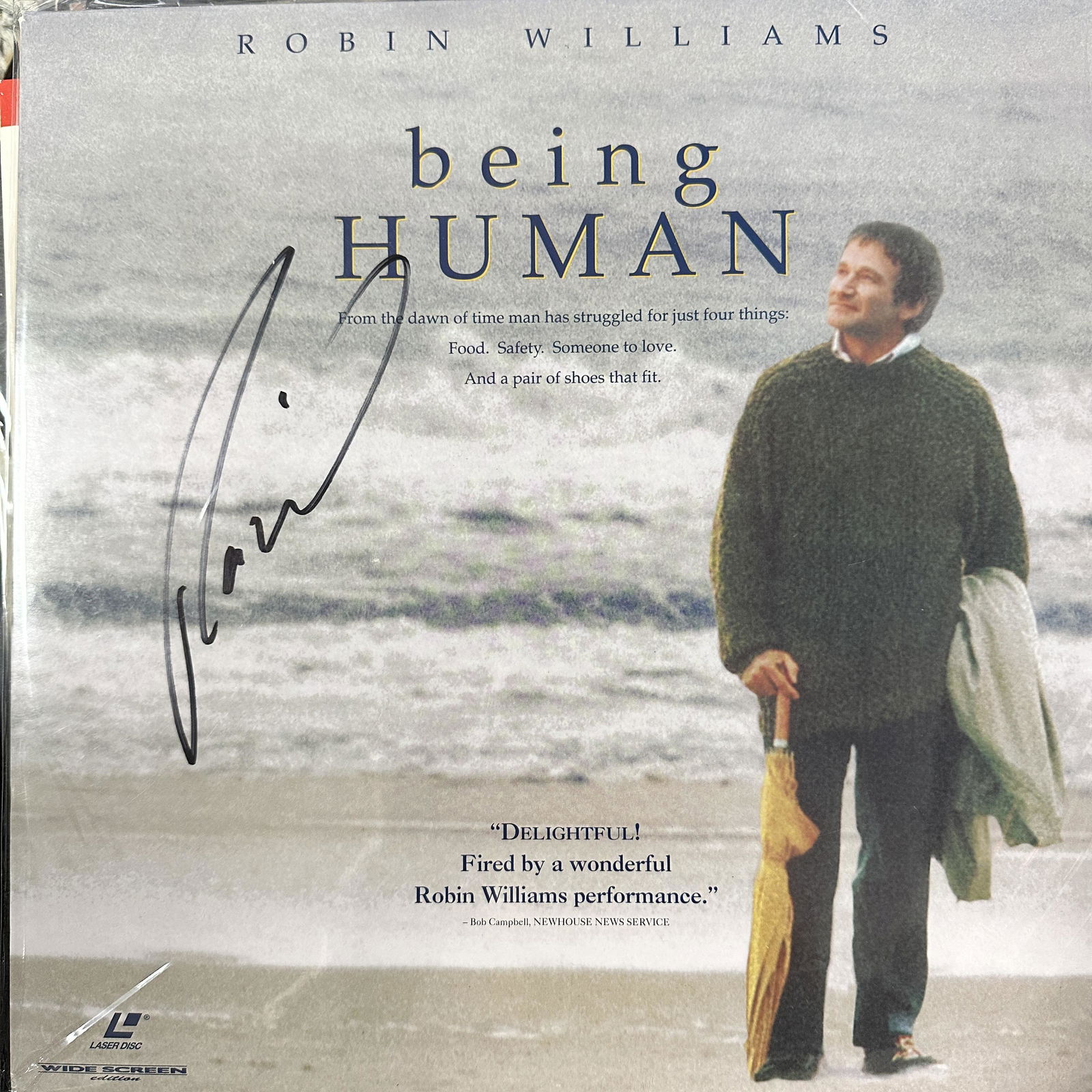 Robin Williams Autographed Laserdisc (1 of 1)