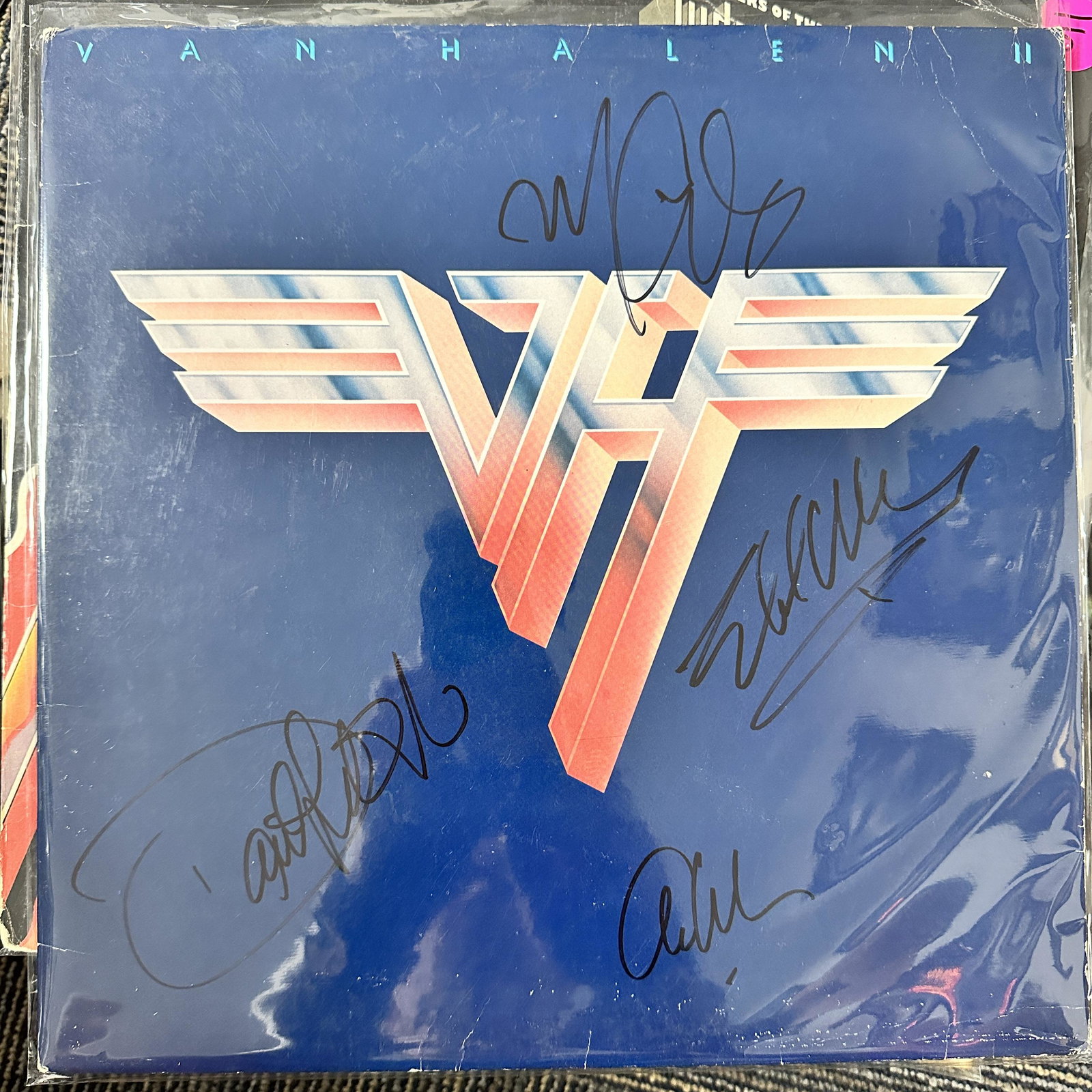 Van Halen AUTOGRAPHED Album All 4: Ask any all Questions before bidding not after! Displays are not framed, and can be framed for a cost. Framed items will state they are framed in the name of the item. All signed items come with a COA