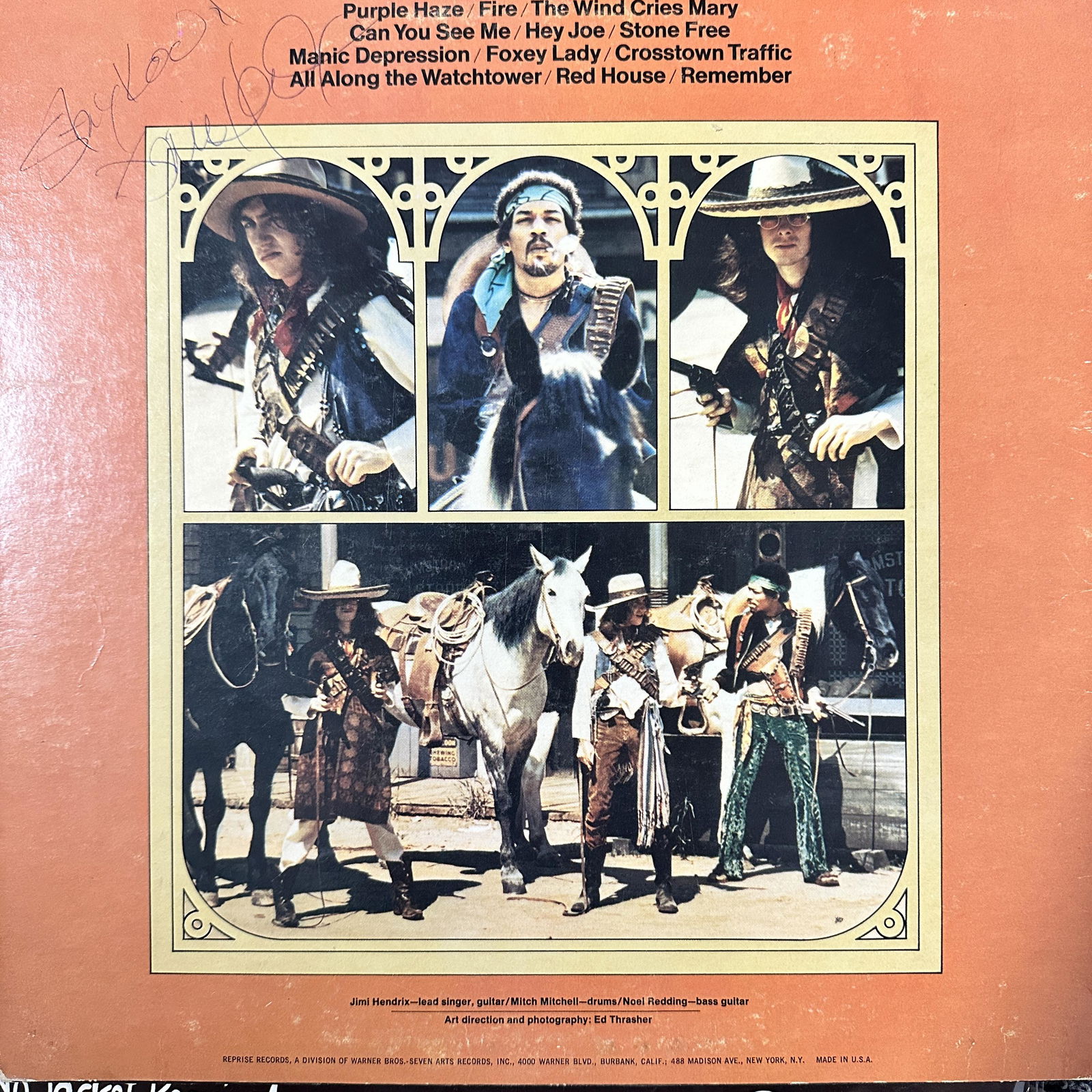 Jimi Hendrix Autographed ALBUM: Ask any all Questions before bidding not after! Displays are not framed, and can be framed for a cost. Framed items will state they are framed in the name of the item. All signed items come with a COA