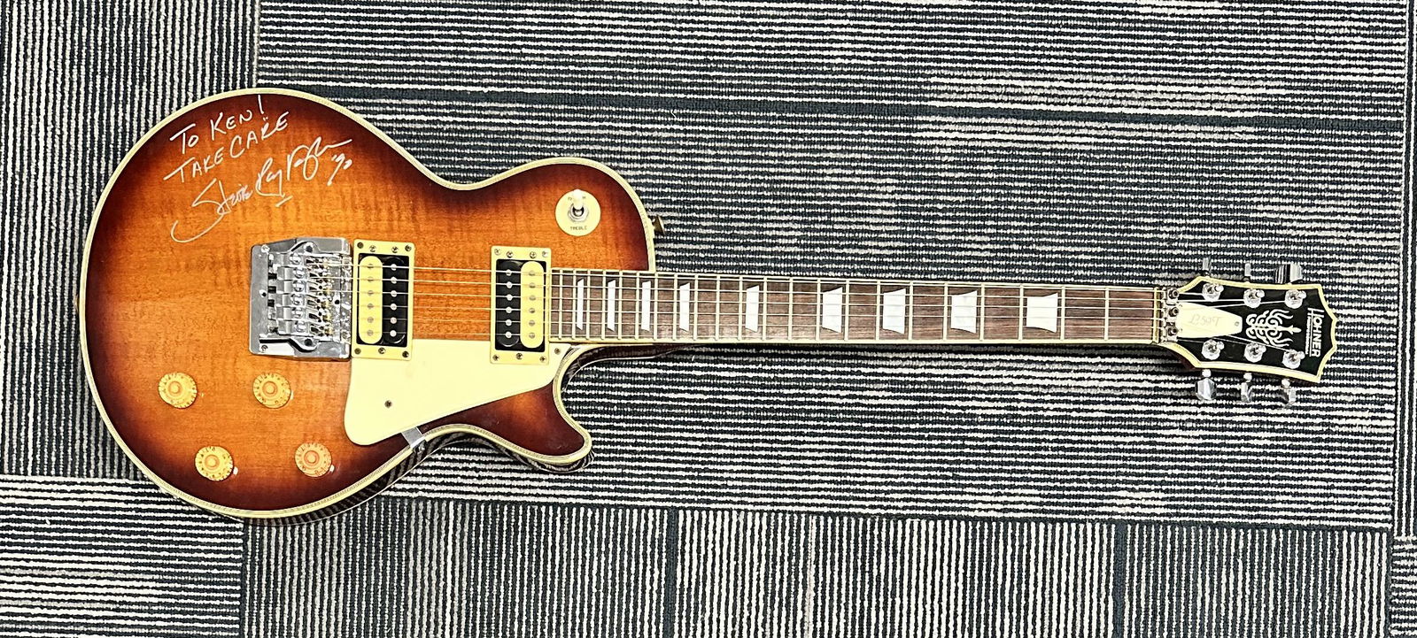 Stevie Ray Vaughan Autographed Guitar! RARE (1 of 1)