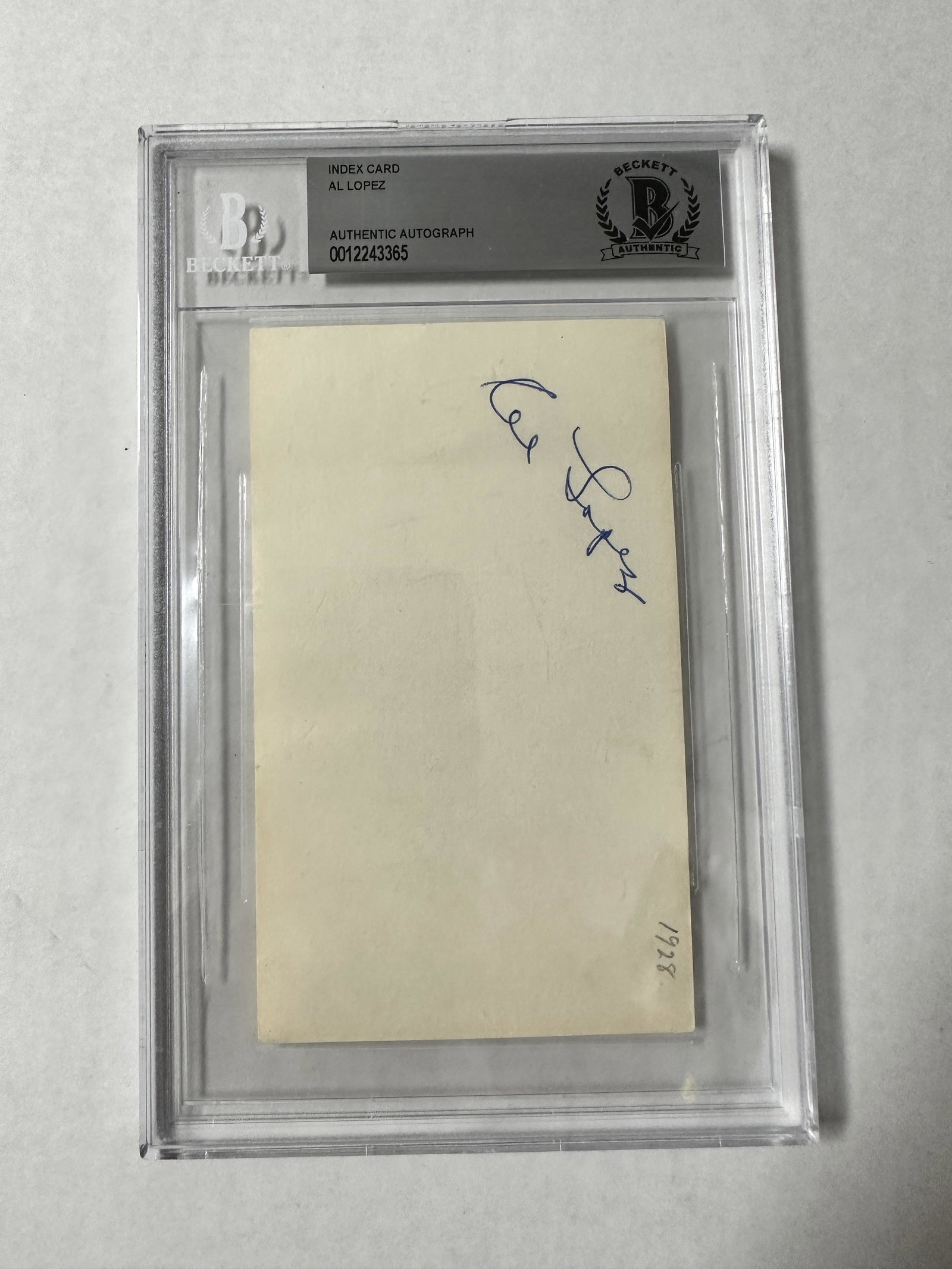 Al Lopez Autographed Card (1 of 1)