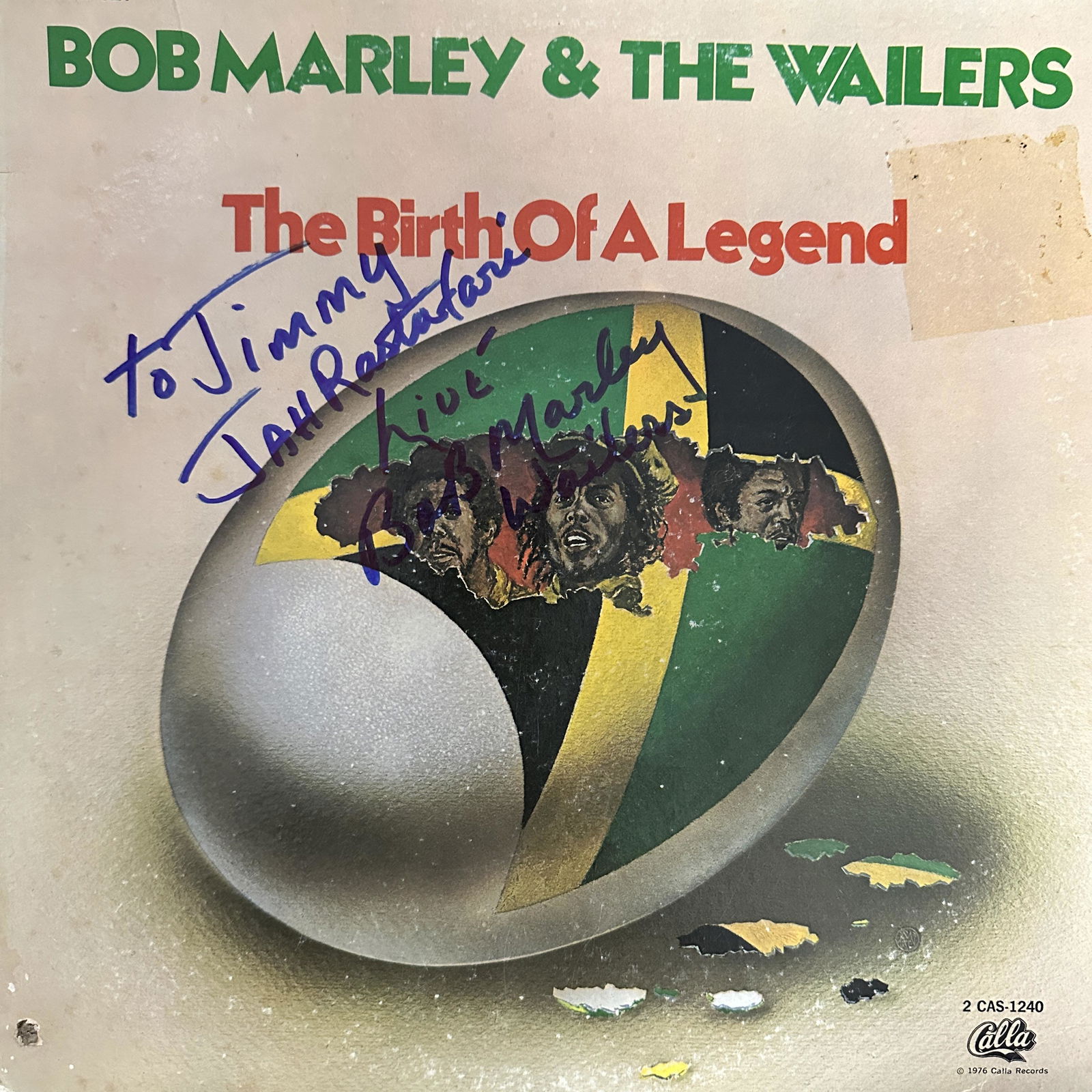 Bob Marley Autographed ALBUM (1 of 1)