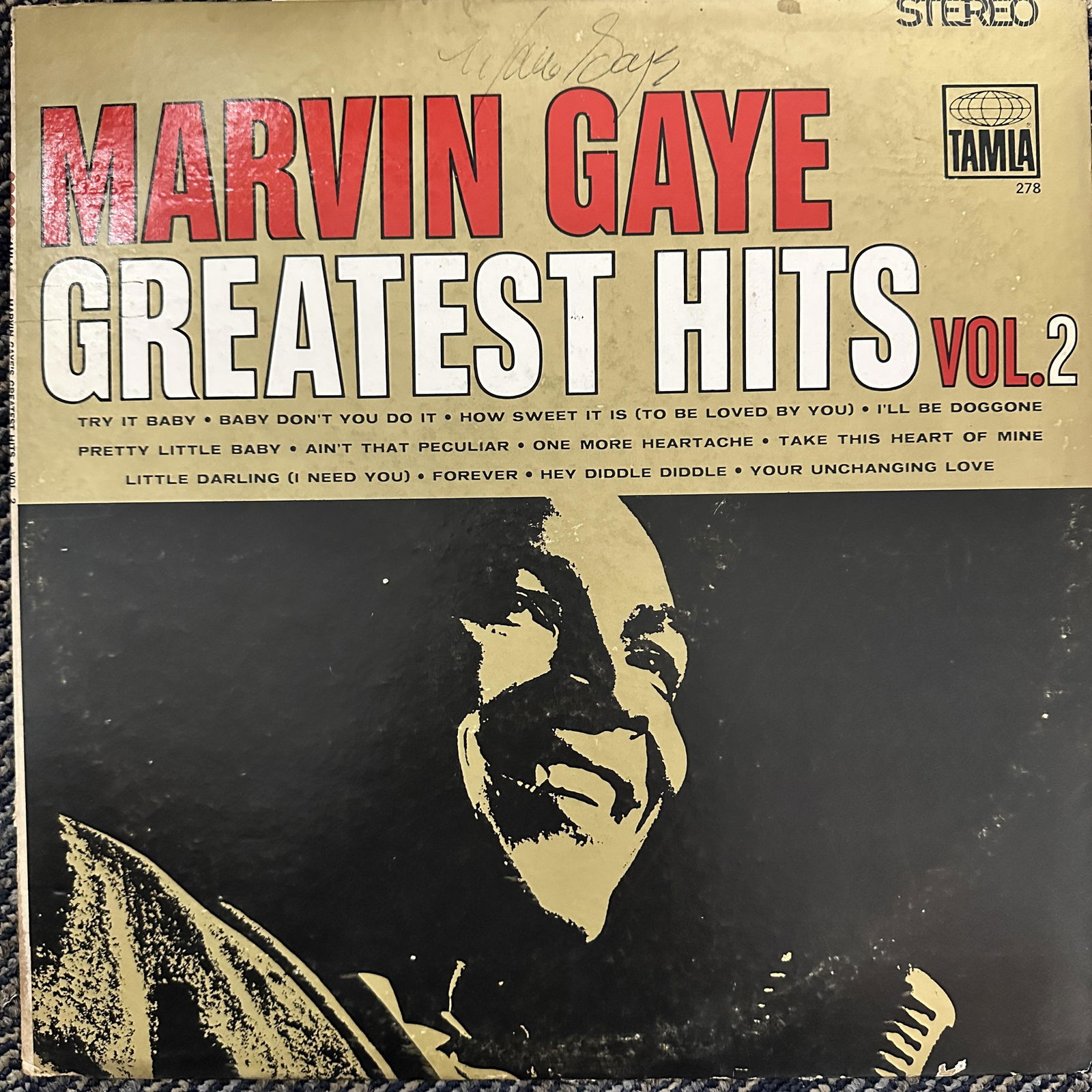 Marvin Gaye Autographed ALBUM (1 of 1)