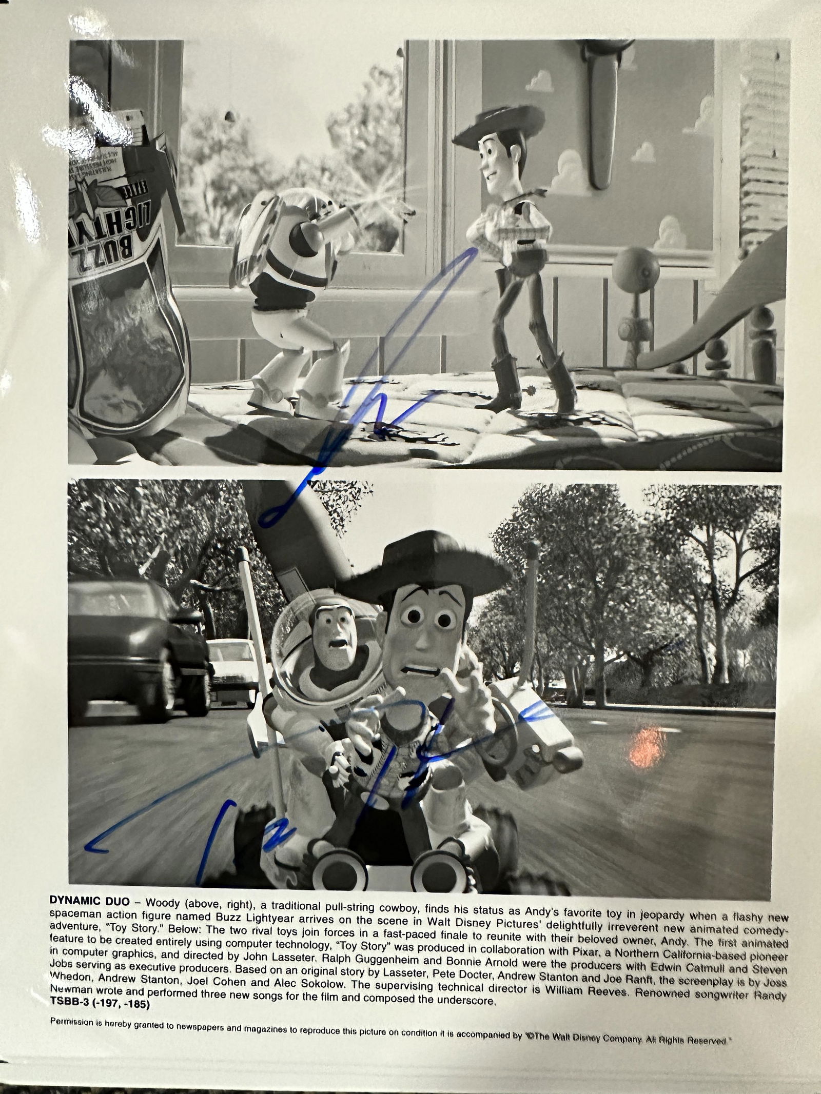 Tom Hanks Tim Allen Autographed 8X10 (1 of 1)