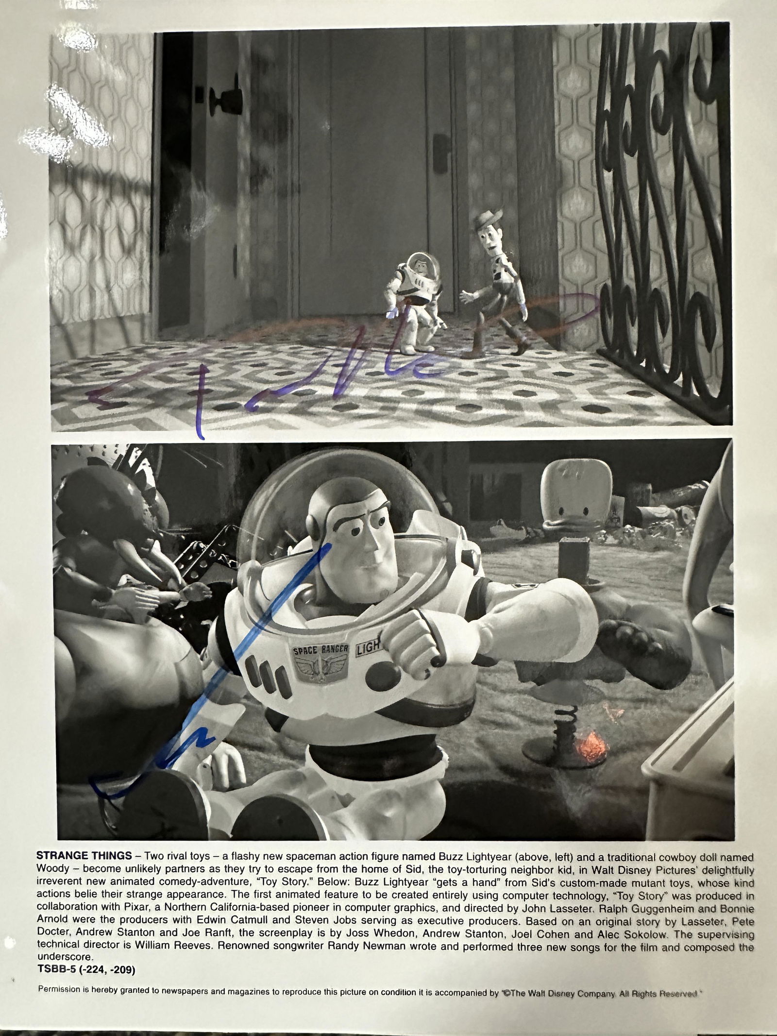 Tom Hanks Tim Allen Autographed 8X10 (1 of 1)