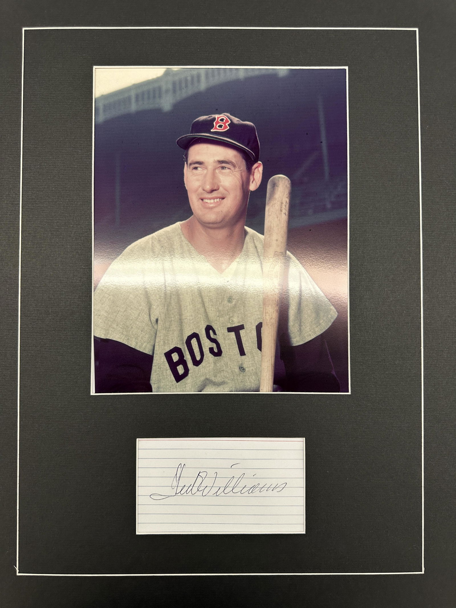 Ted Williams AUTOGRAPHED Display (1 of 1)