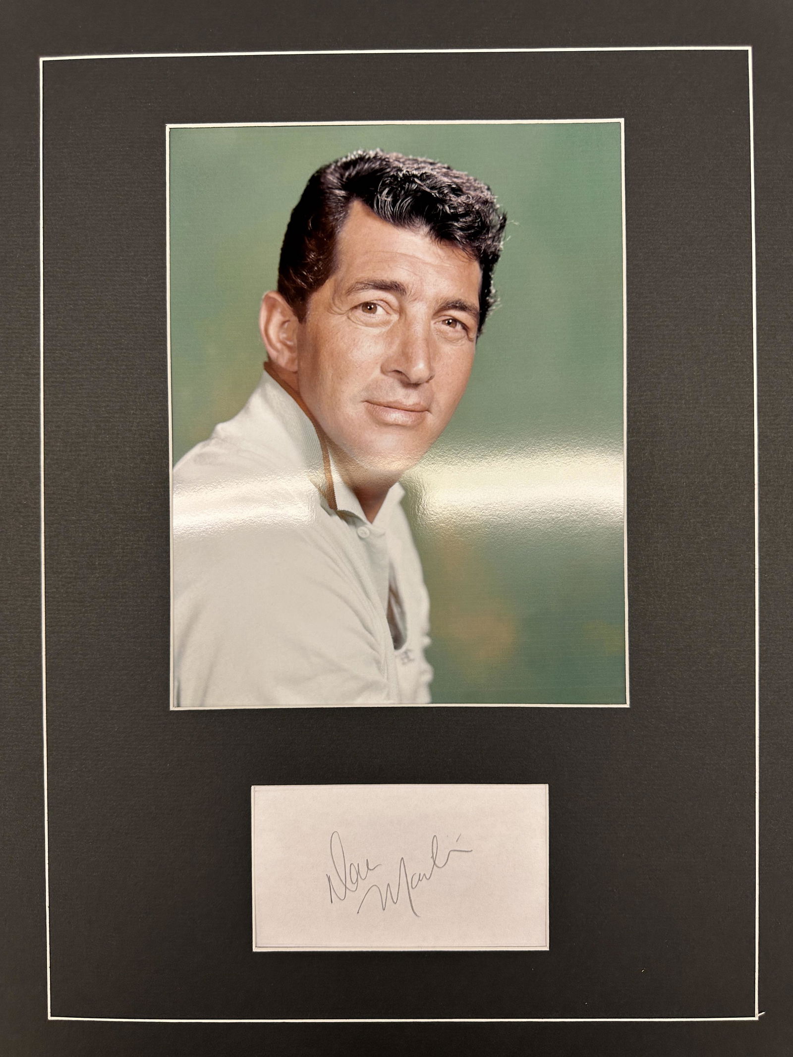 Dean Martin Autographed Display (1 of 1)