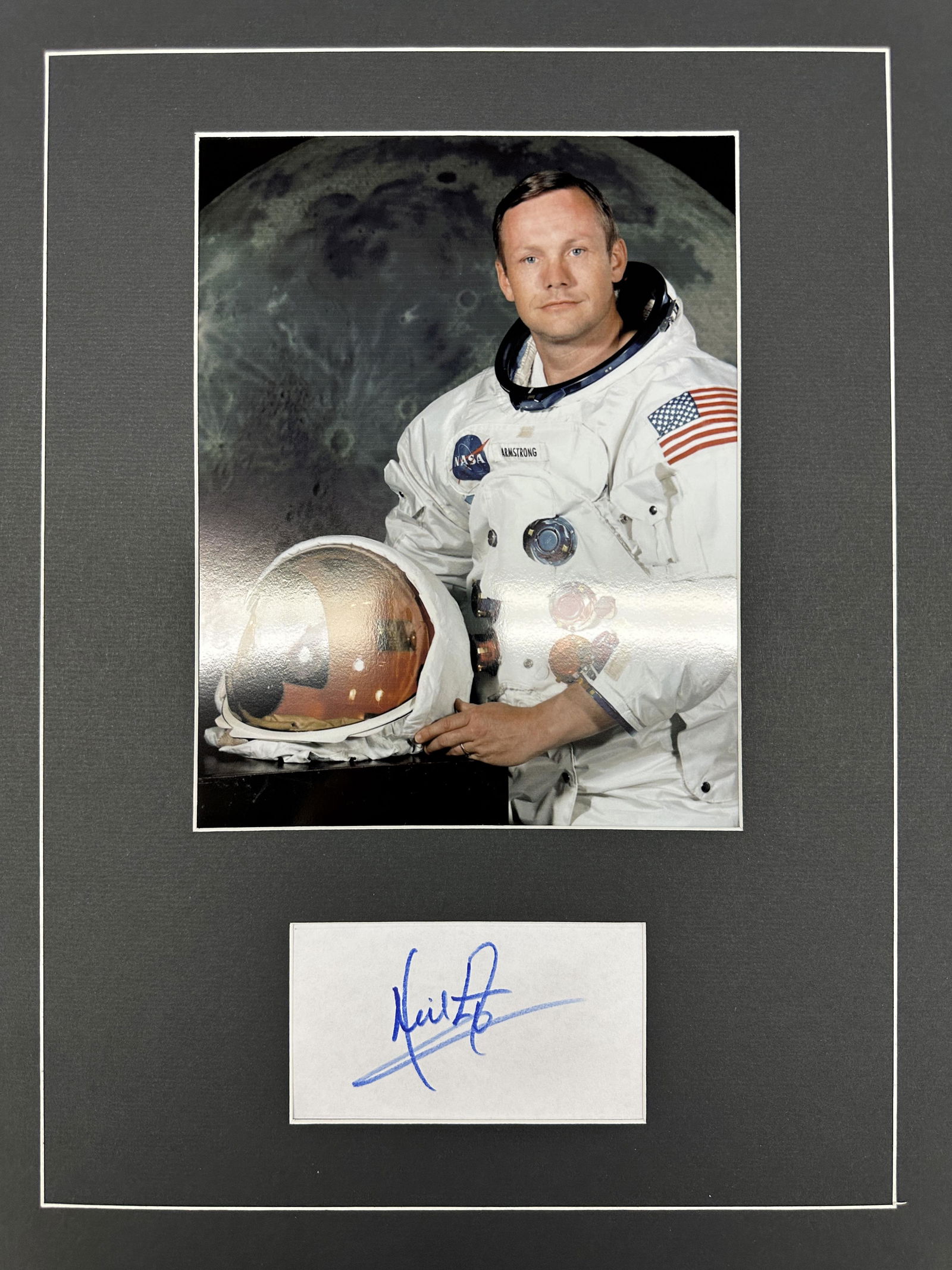Neil Armstrong AUTOGRAPHED Display (1 of 1)