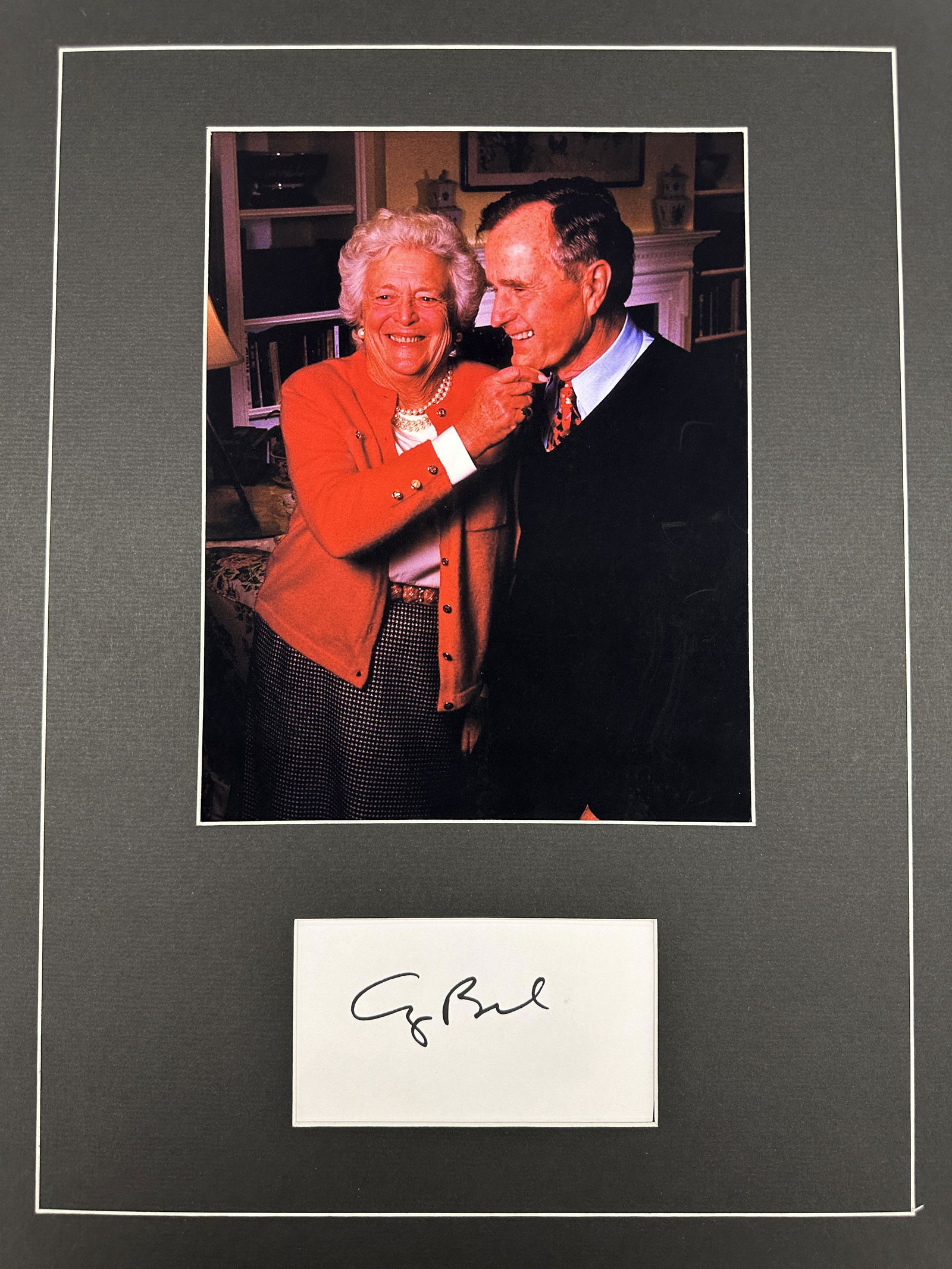George Bush Autographed Display (1 of 1)