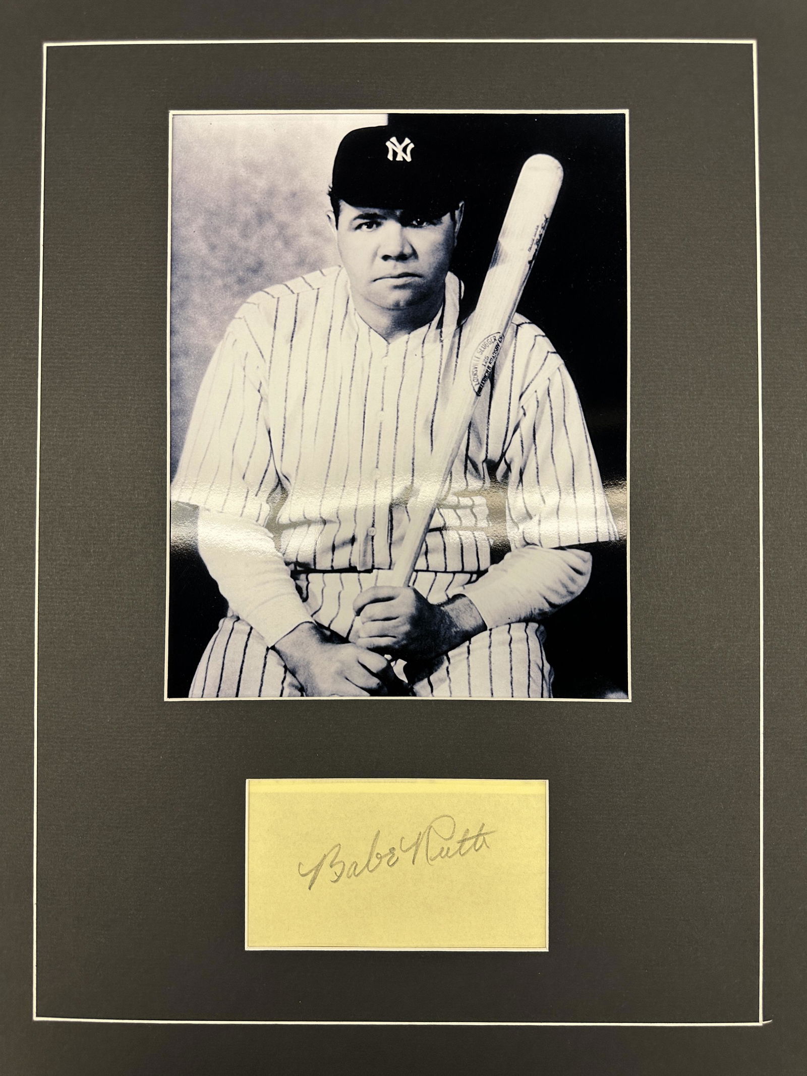 Babe Ruth Autographed Display (1 of 1)