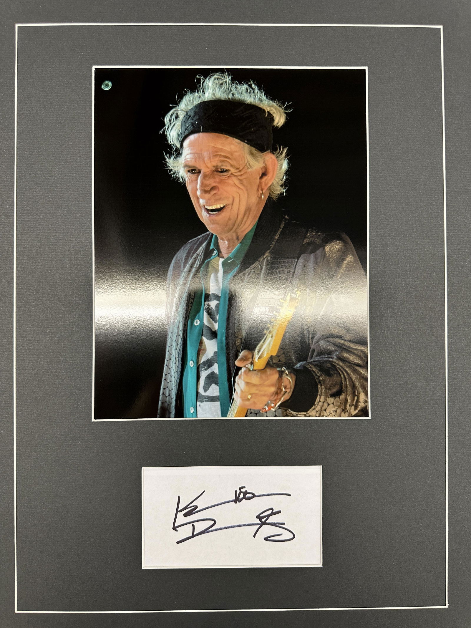 Keith Richards Autographed Display (1 of 1)