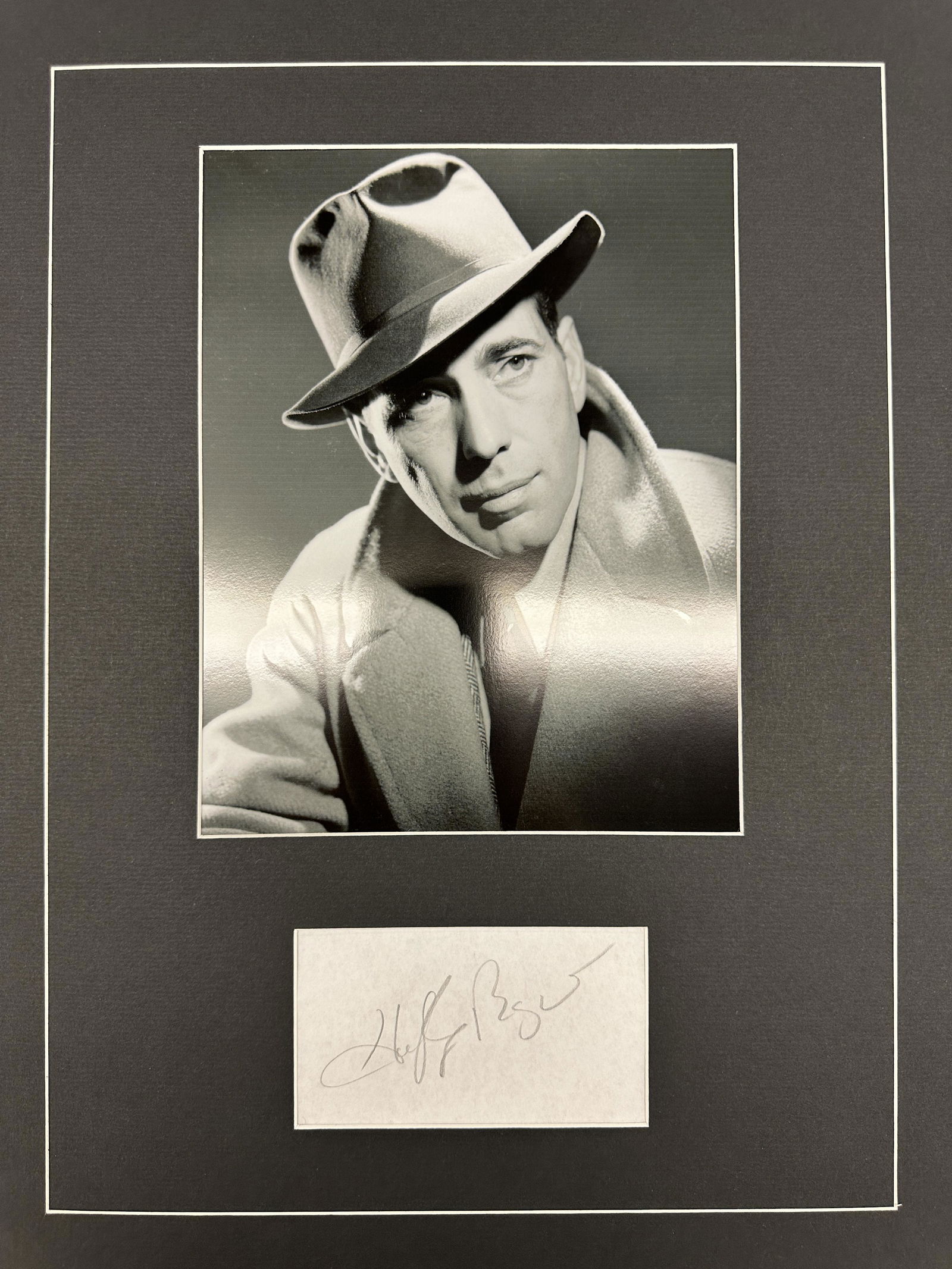 Humphrey Bogart Autographed Display (1 of 1)
