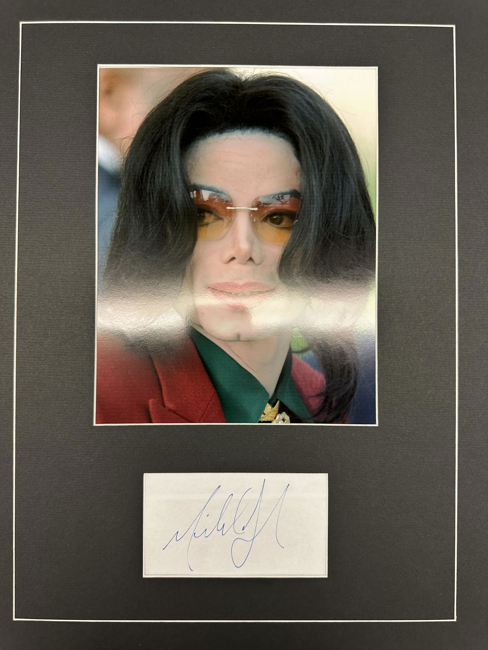 Michael Jackson Autographed Display (1 of 1)