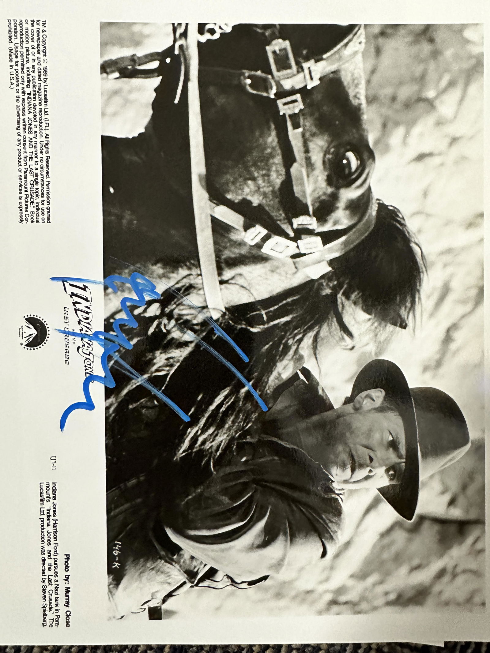 Harrison Ford AUTOGRAPHED Photo (1 of 1)