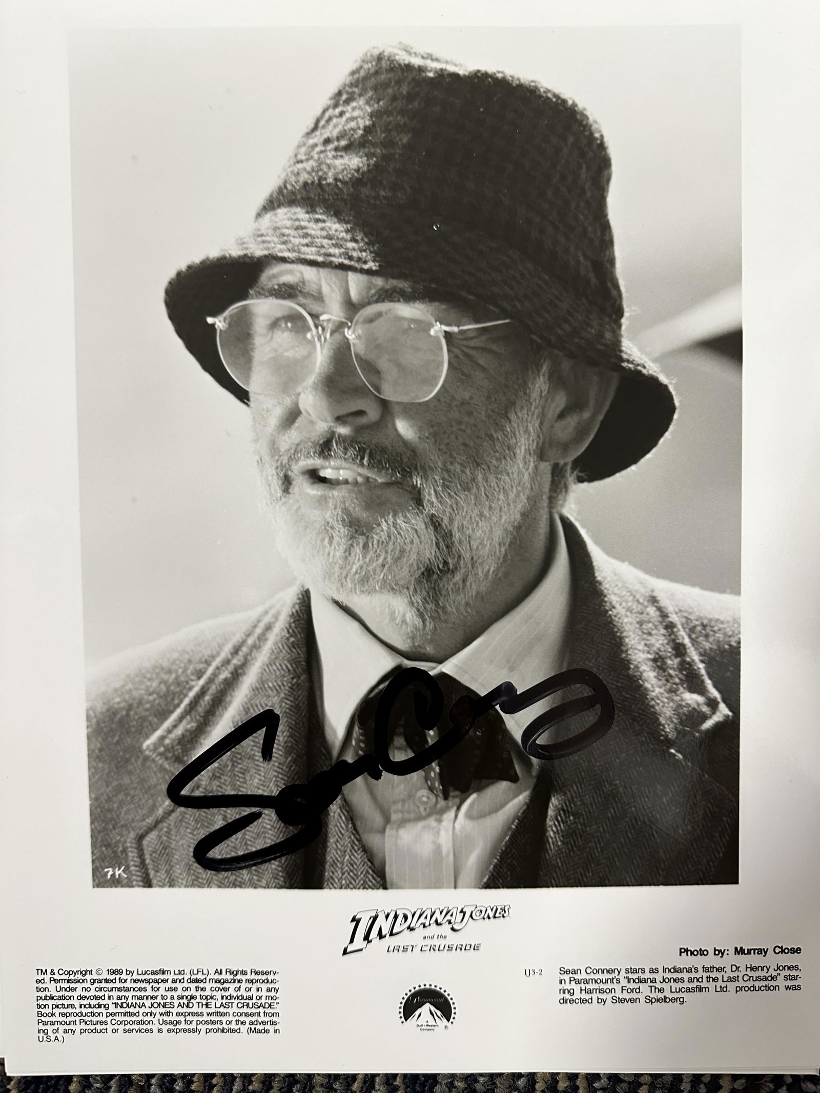 Sean Connery Autographed 8X10 (1 of 1)