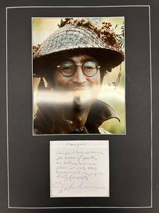 John Lennon Hand Written Imagine Lyrics Display: Hand Written and Made into a custom display the First Verse to Lennon's iconic song Imagine. Beautiful Piece. COA from Premier Authentication. Ask any all Questions before bidding not after! Displays