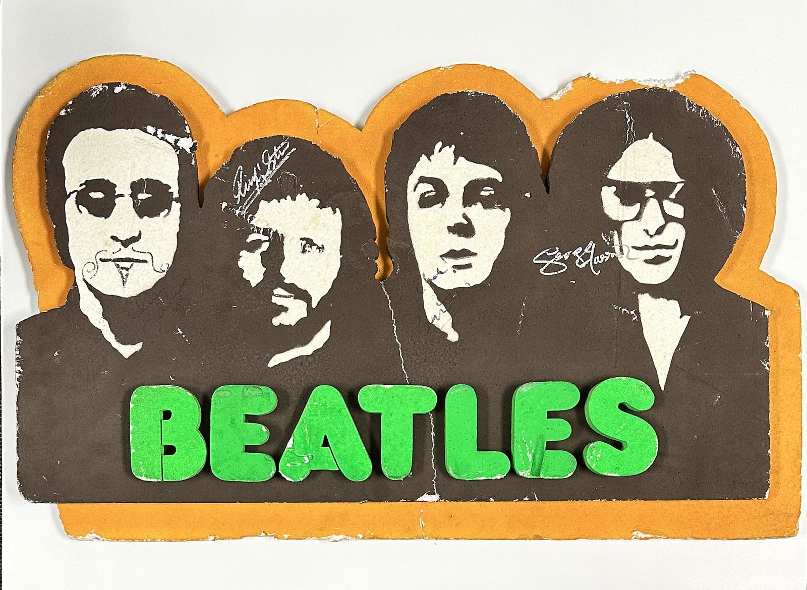 The Beatles Autographed Store Display! RARE (1 of 1)