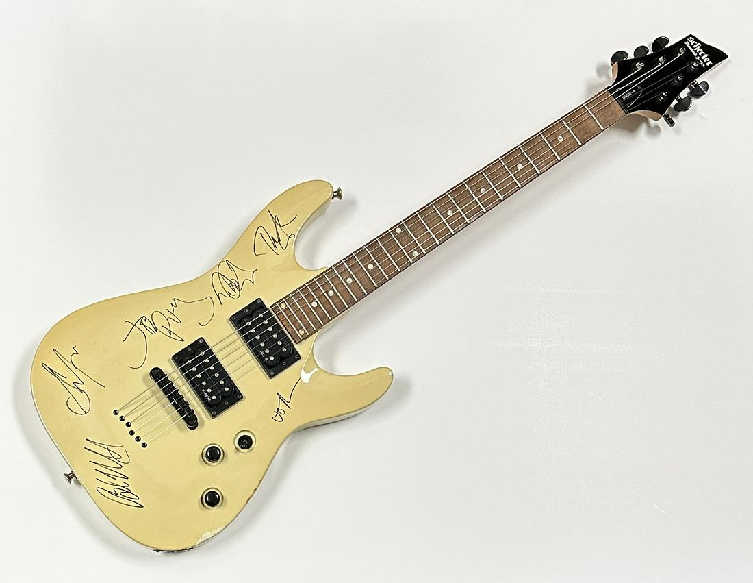 Aerosmith Autographed Guitar All 5 (1 of 1)