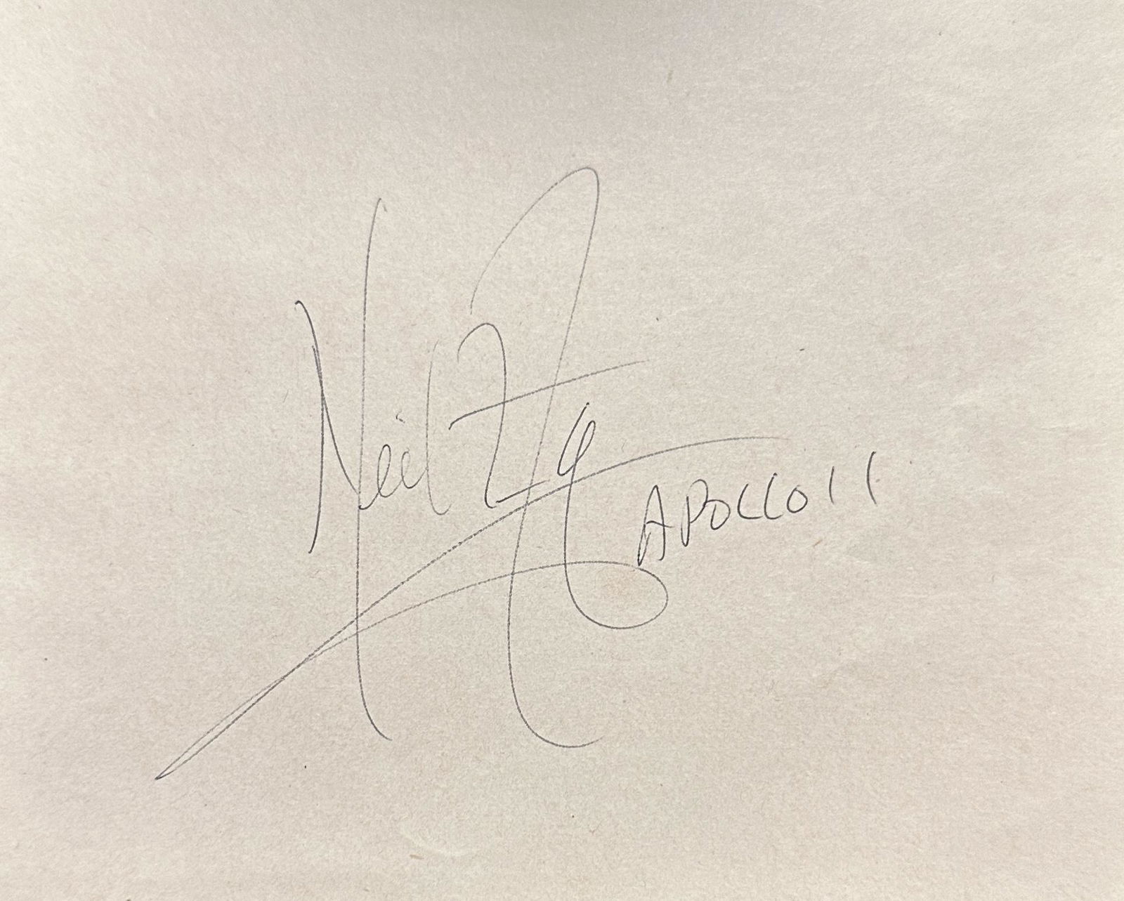 Neil Armstrong Autographed Cut (1 of 1)